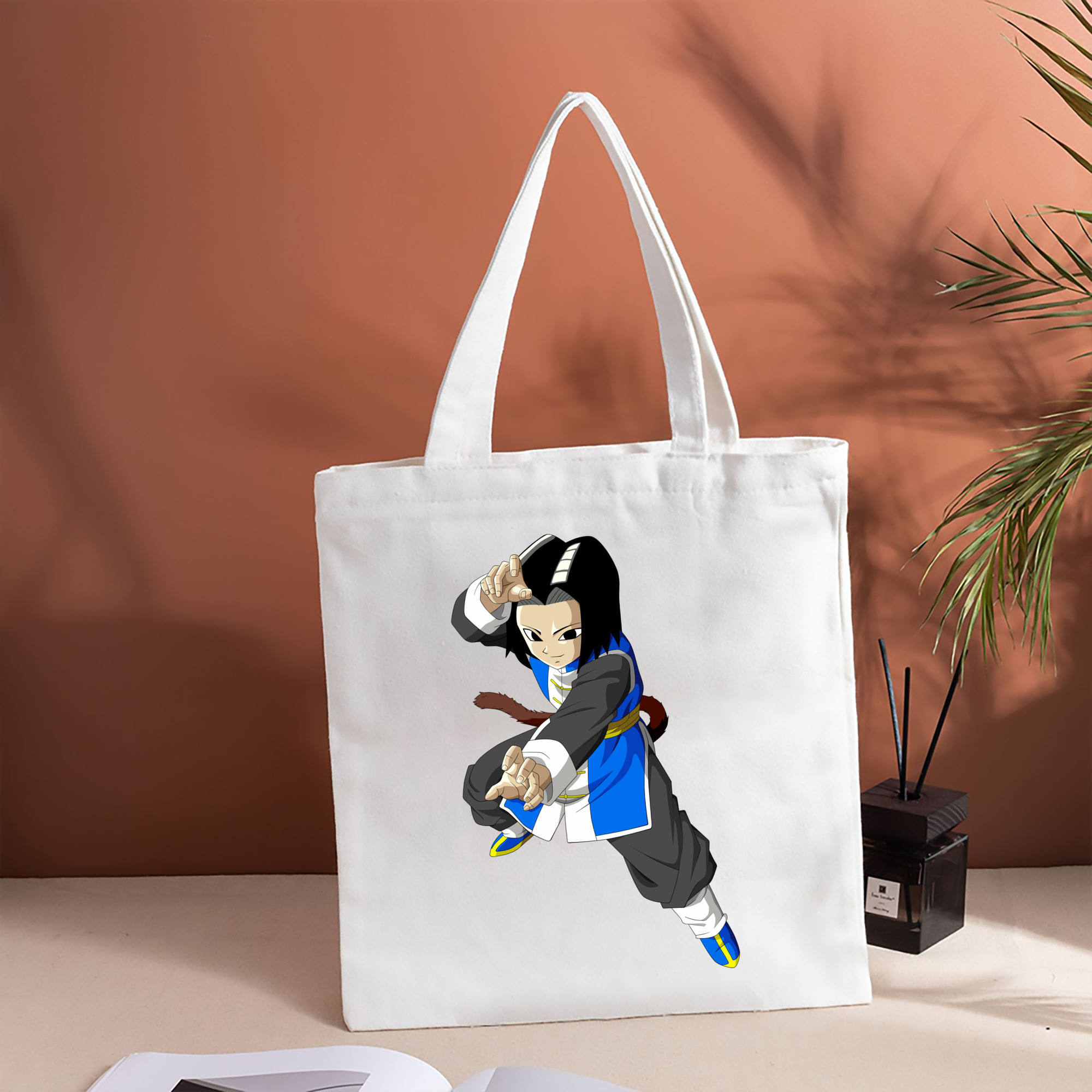 ドラゴンボール DRAGON BALL 縦型キャンバス生地手提げバッグ　トートバッグ
