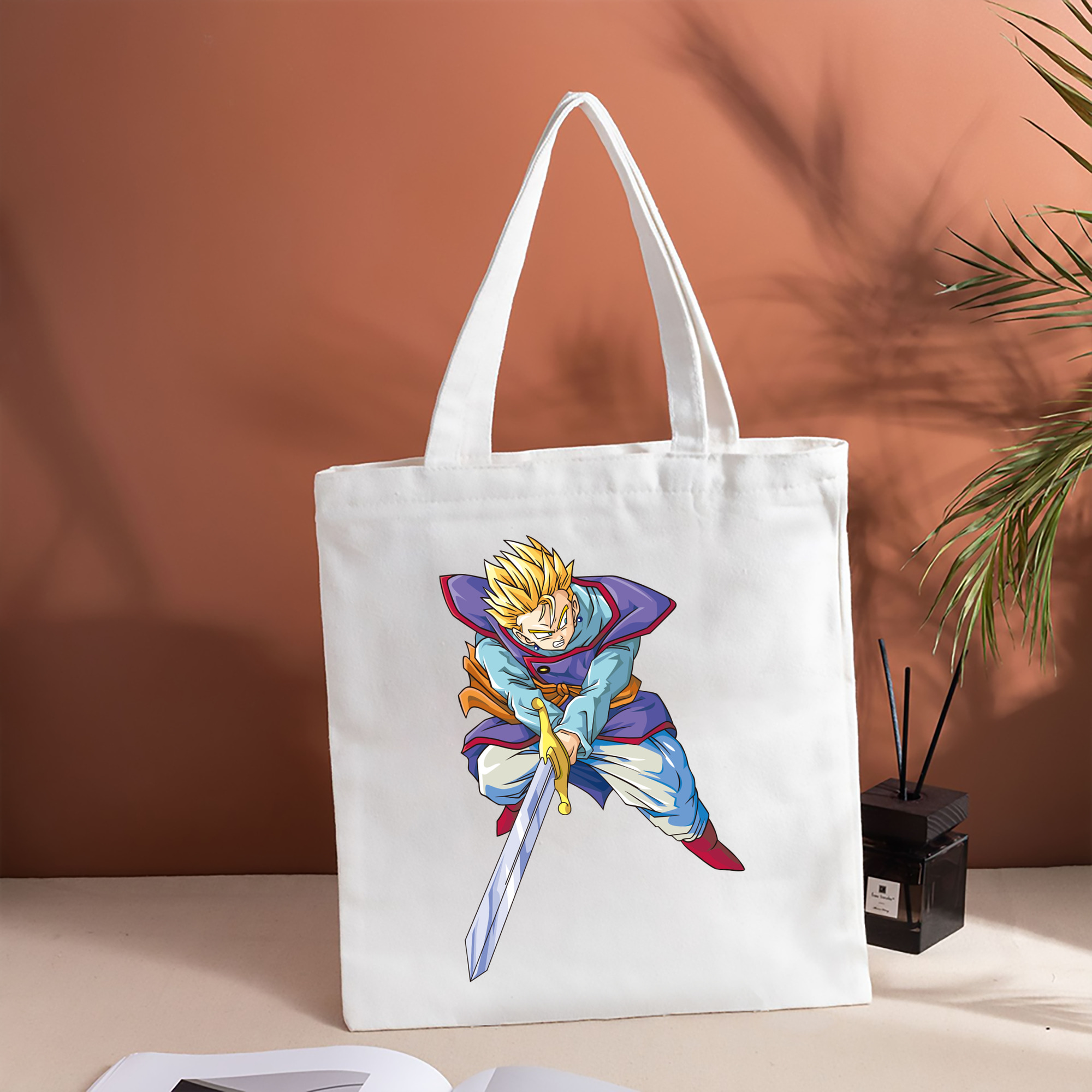 ドラゴンボール DRAGON BALL 縦型キャンバス生地手提げバッグ　トートバッグ