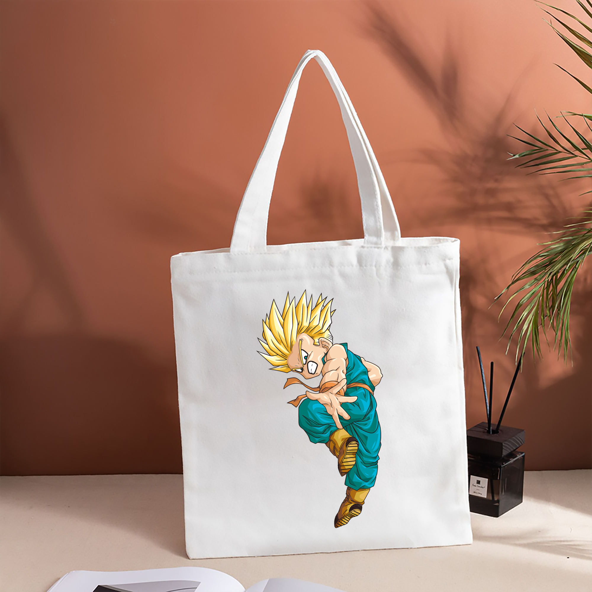 ドラゴンボール DRAGON BALL 縦型キャンバス生地手提げバッグ　トートバッグ