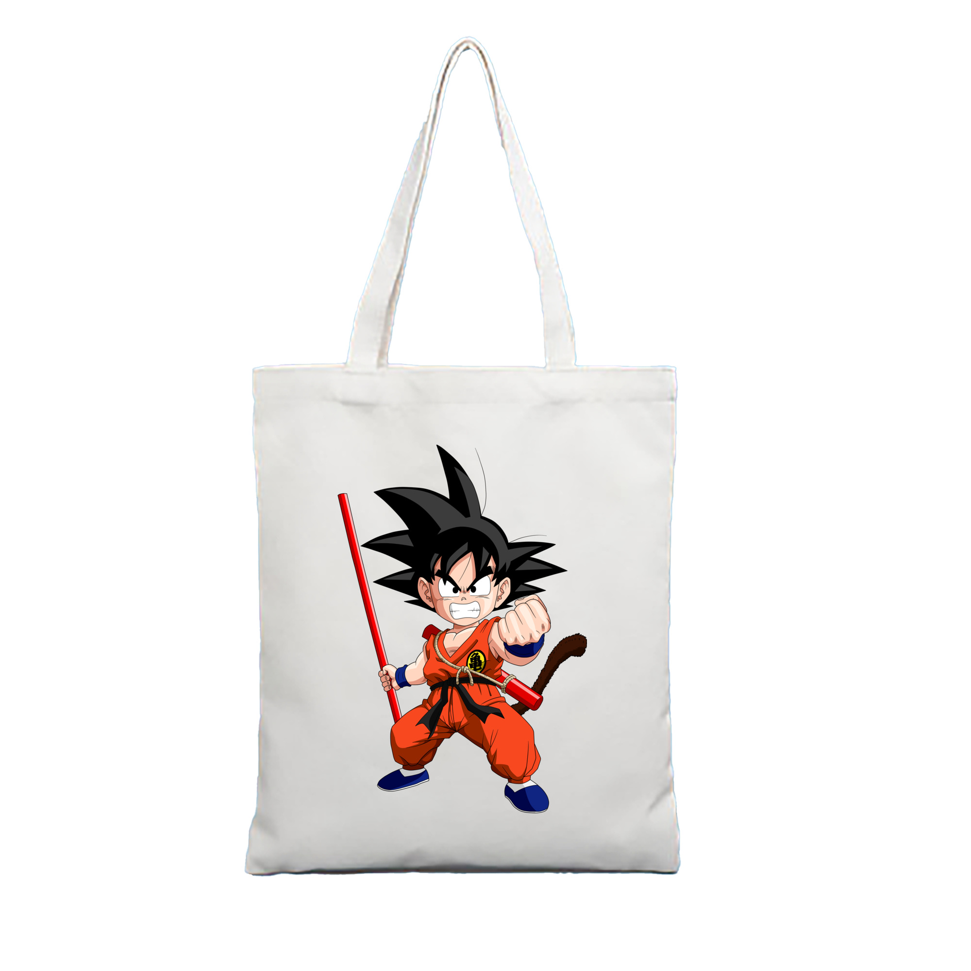 （画像用） ドラゴンボール 孫悟空（そん ごくう）Son Goku カカロット DRAGON BALL Kakarotto 縦型キャンバス生地手提げバッグ　トートバッグ