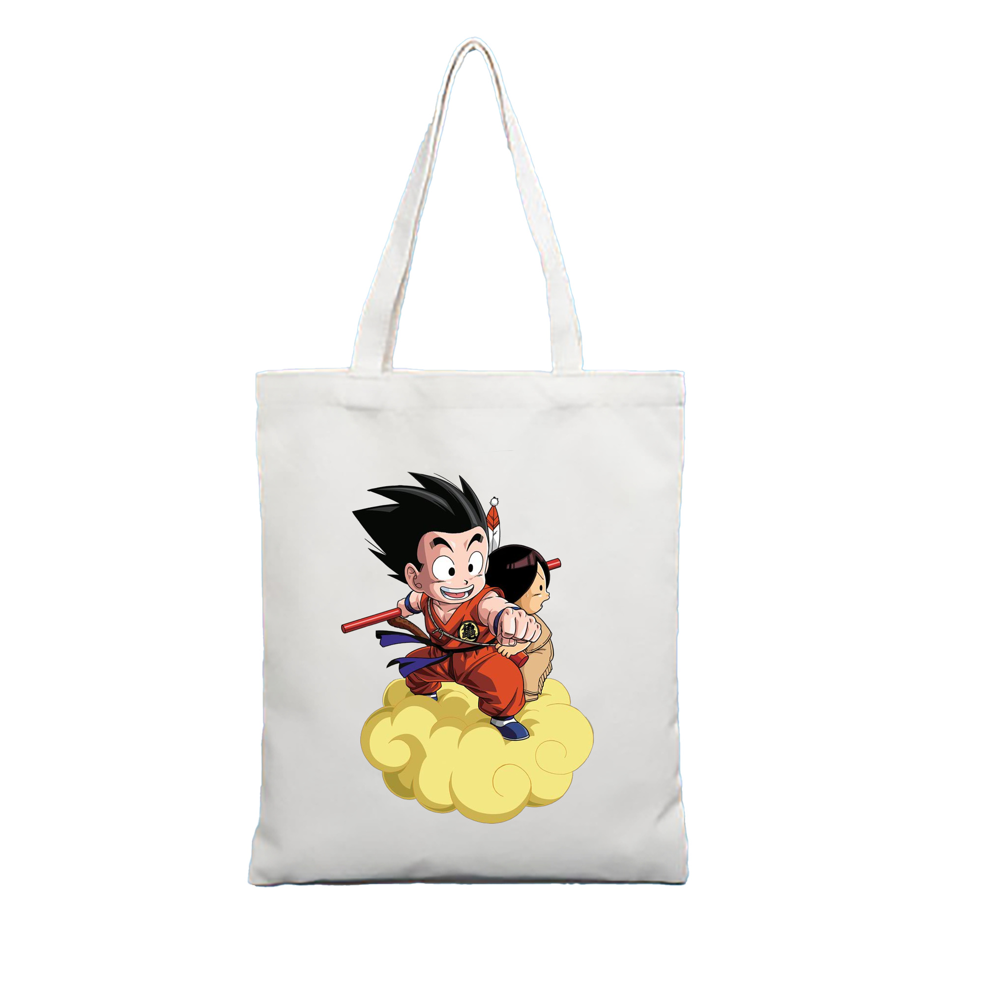 （画像用） ドラゴンボール 孫悟空（そん ごくう）Son Goku カカロット DRAGON BALL Kakarotto 縦型キャンバス生地手提げバッグ　トートバッグ