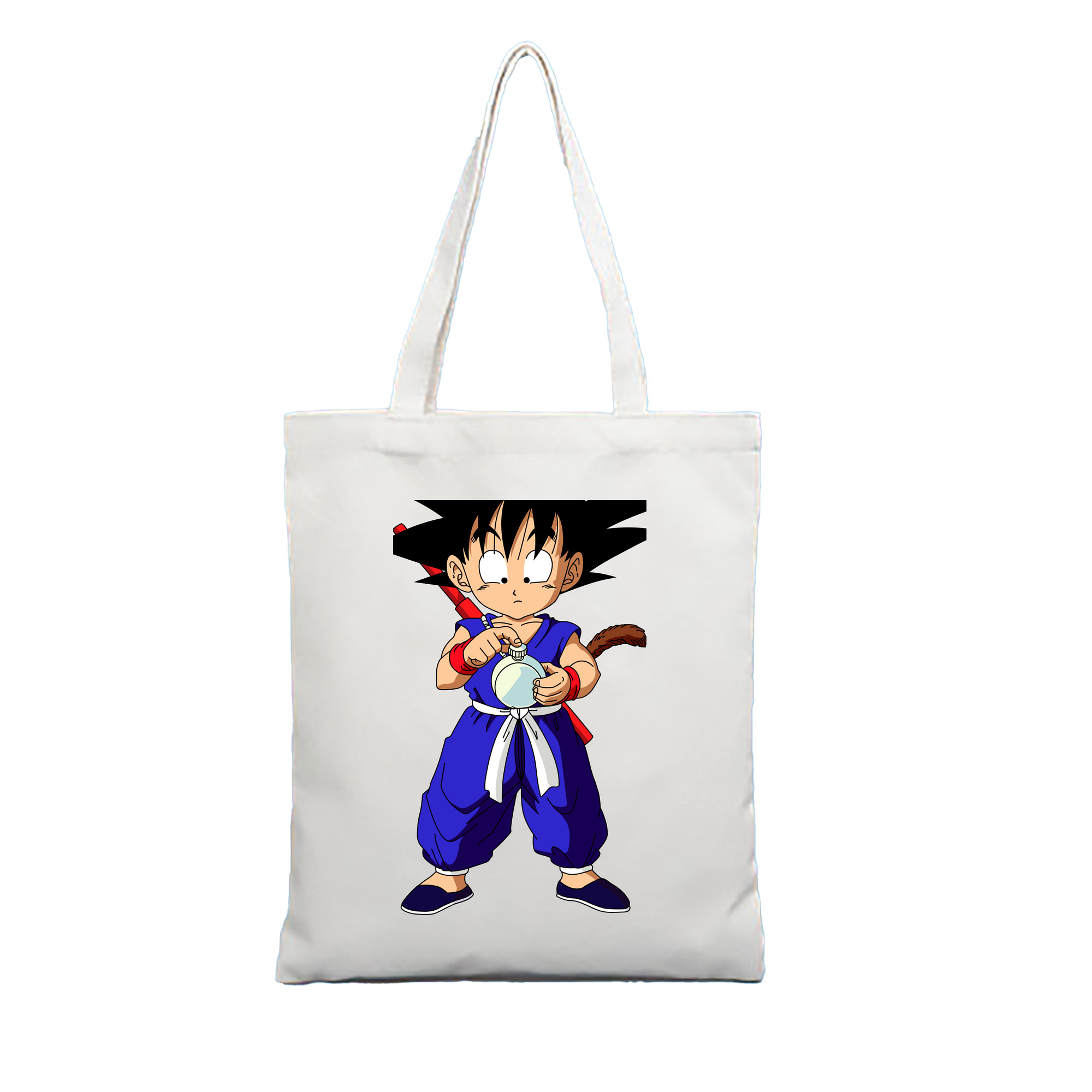（画像用） ドラゴンボール 孫悟空（そん ごくう）Son Goku カカロット DRAGON BALL Kakarotto 縦型キャンバス生地手提げバッグ　トートバッグ