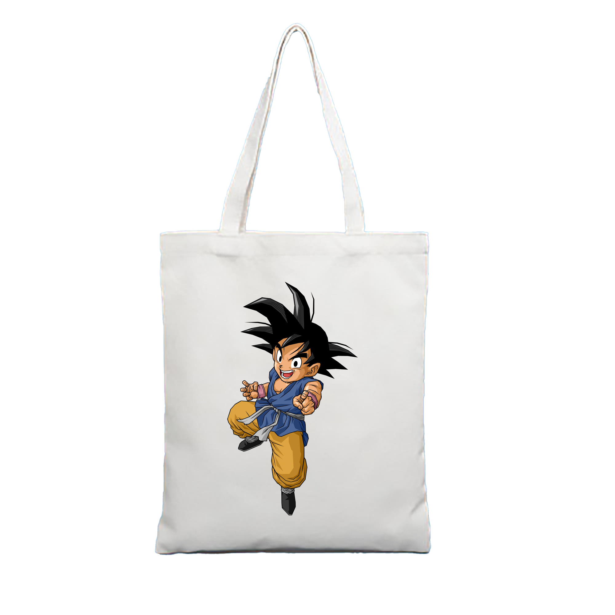 （画像用） ドラゴンボール 孫悟空（そん ごくう）Son Goku カカロット DRAGON BALL Kakarotto 縦型キャンバス生地手提げバッグ　トートバッグ