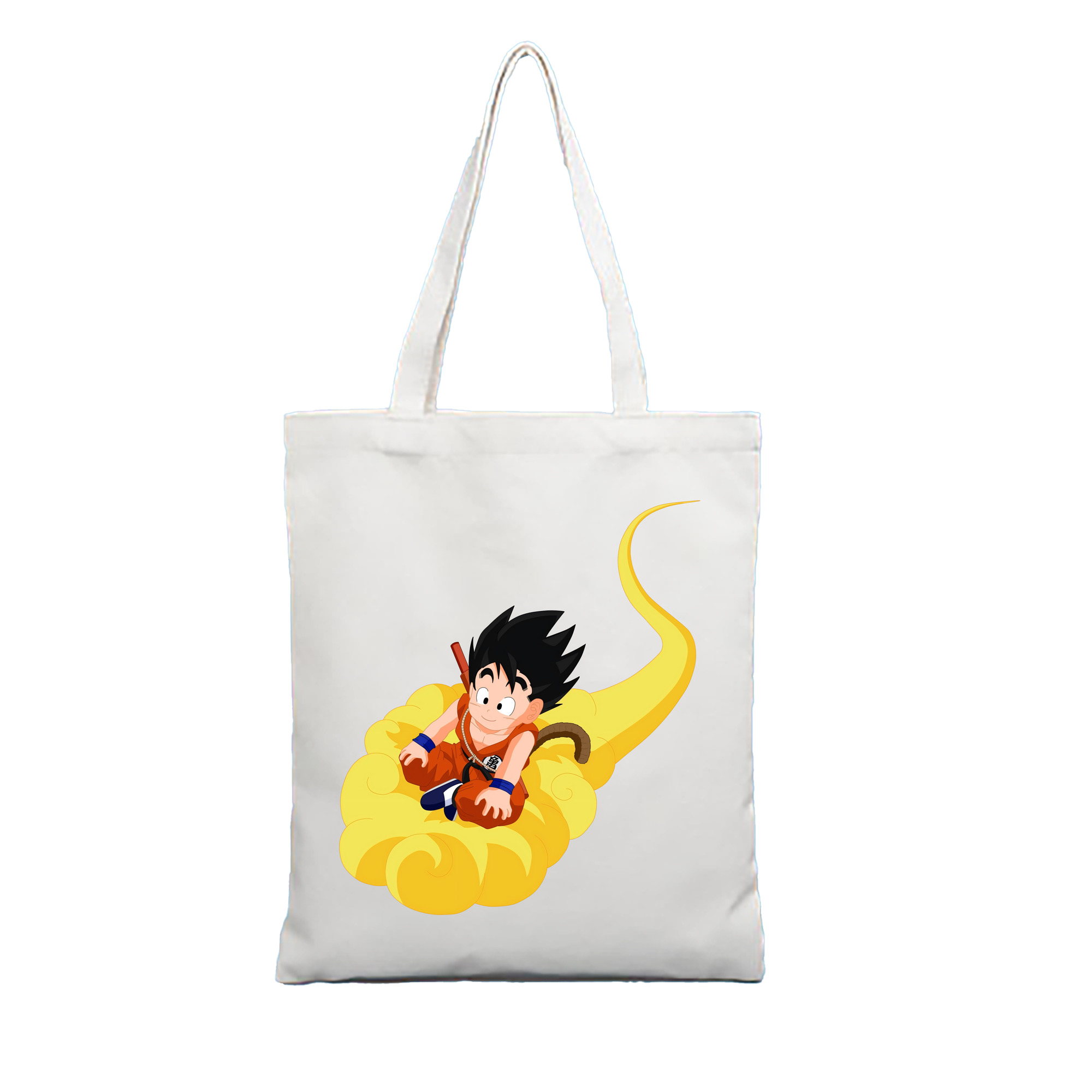 （画像用） ドラゴンボール 孫悟空（そん ごくう）Son Goku カカロット DRAGON BALL Kakarotto 縦型キャンバス生地手提げバッグ　トートバッグ