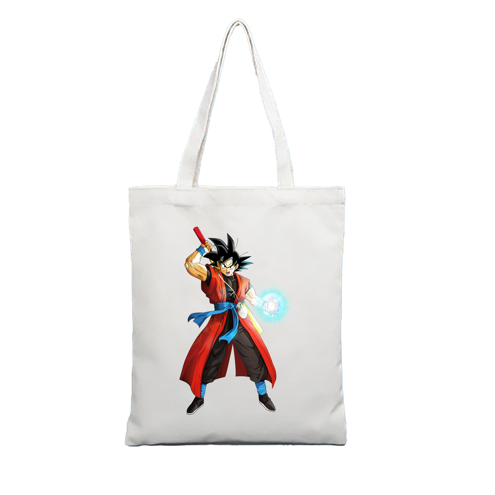 （画像用） ドラゴンボール 孫悟空（そん ごくう）Son Goku カカロット DRAGON BALL Kakarotto 縦型キャンバス生地手提げバッグ　トートバッグ