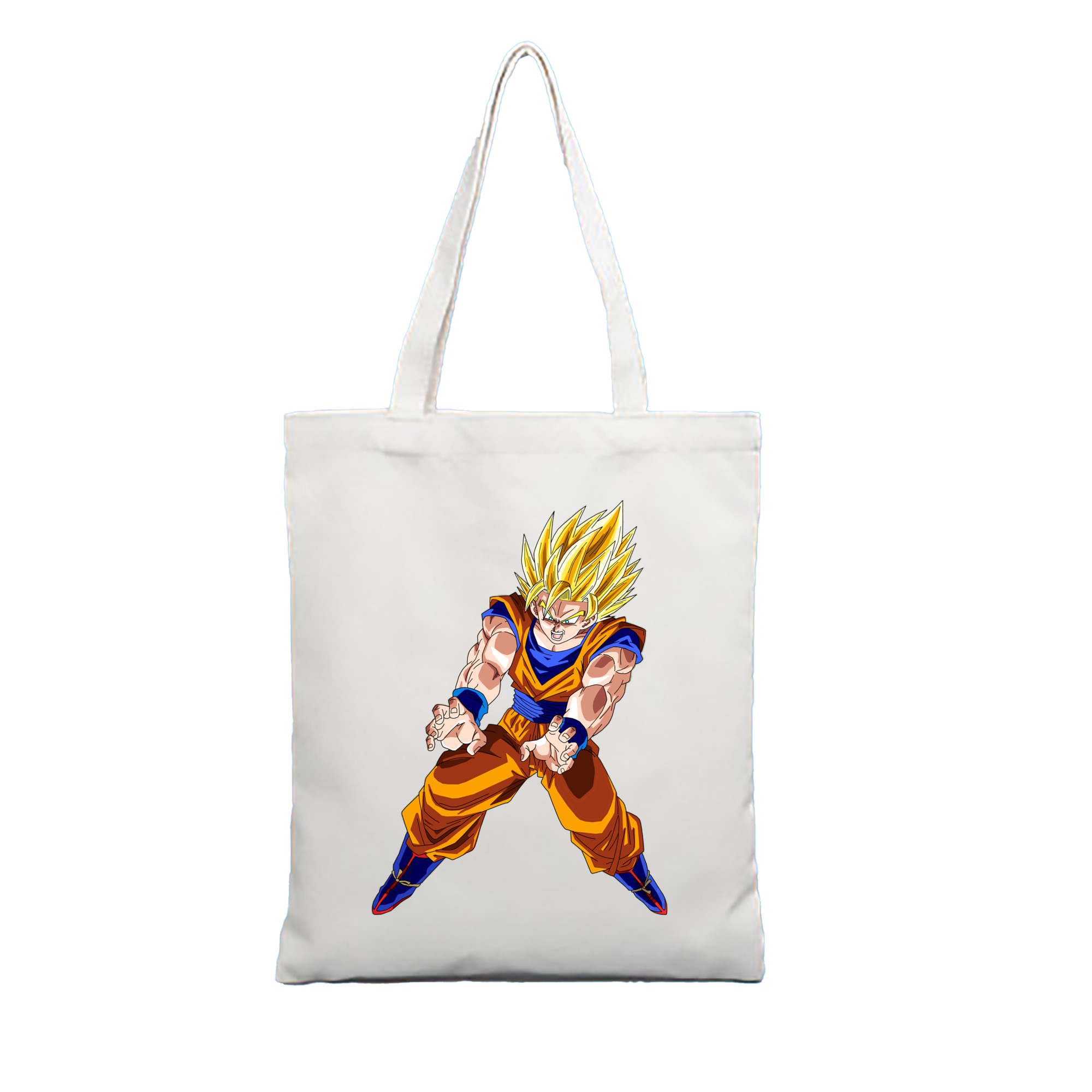 （画像用） ドラゴンボール 孫悟空（そん ごくう）Son Goku カカロット DRAGON BALL Kakarotto 縦型キャンバス生地手提げバッグ　トートバッグ