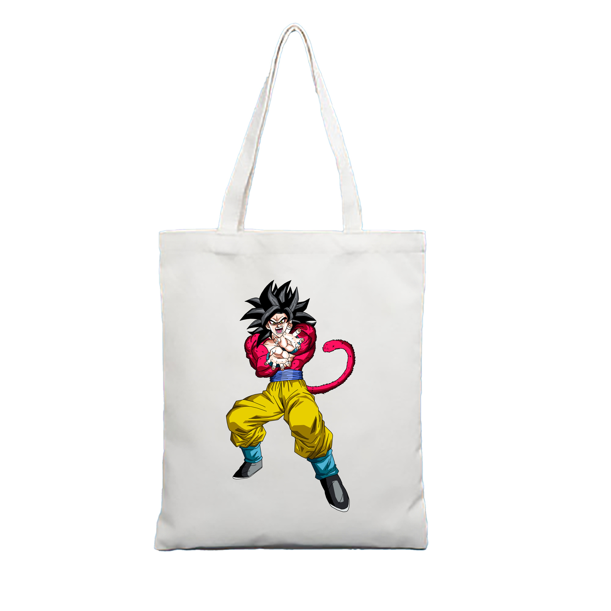 （画像用） ドラゴンボール 孫悟空（そん ごくう）Son Goku カカロット DRAGON BALL Kakarotto 縦型キャンバス生地手提げバッグ　トートバッグ
