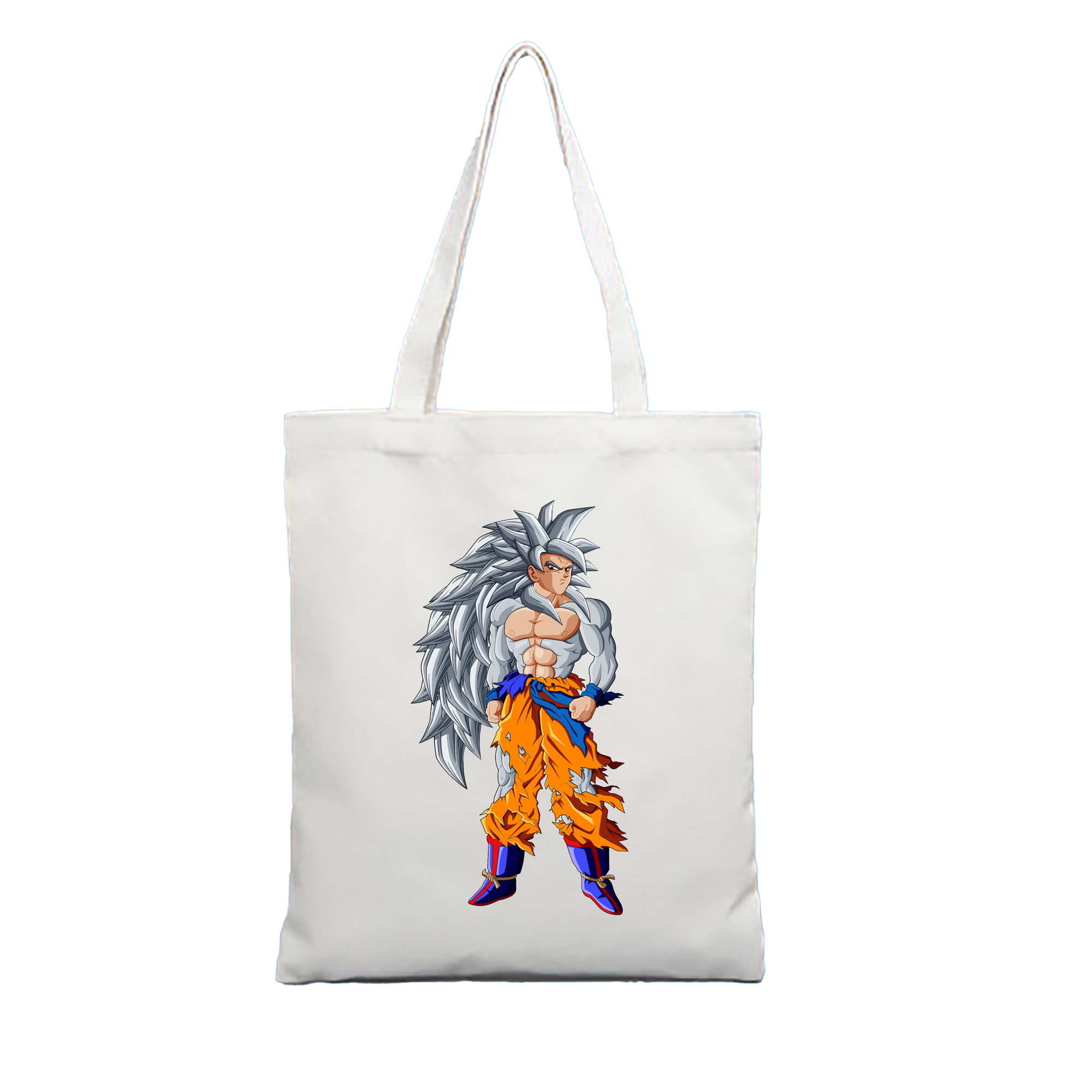 （画像用） ドラゴンボール 孫悟空（そん ごくう）Son Goku カカロット DRAGON BALL Kakarotto 縦型キャンバス生地手提げバッグ　トートバッグ