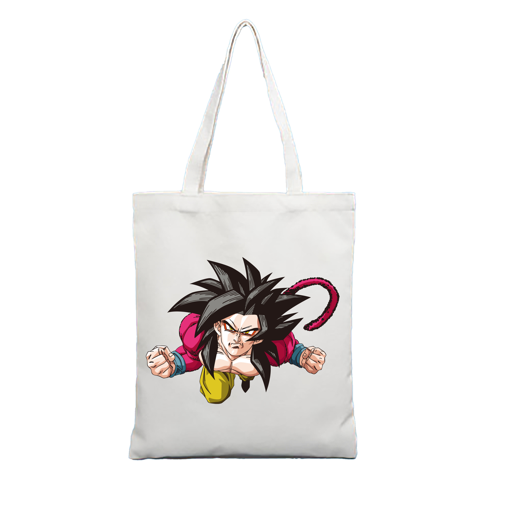 （画像用） ドラゴンボール 孫悟空（そん ごくう）Son Goku カカロット DRAGON BALL Kakarotto 縦型キャンバス生地手提げバッグ　トートバッグ