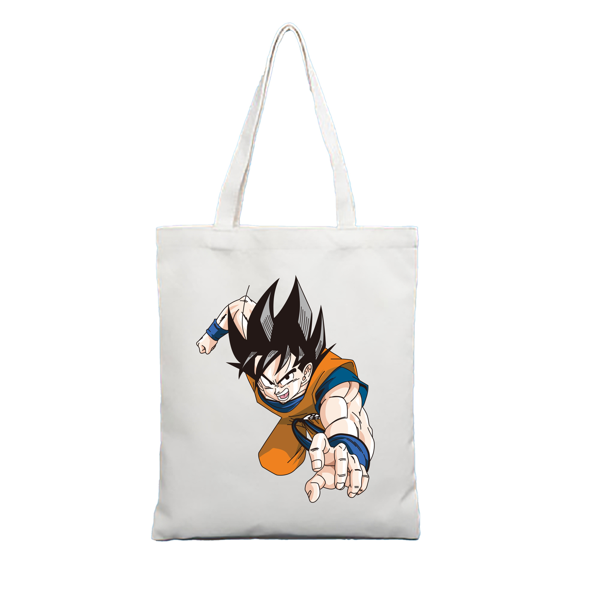 （画像用） ドラゴンボール 孫悟空（そん ごくう）Son Goku カカロット DRAGON BALL Kakarotto 縦型キャンバス生地手提げバッグ　トートバッグ