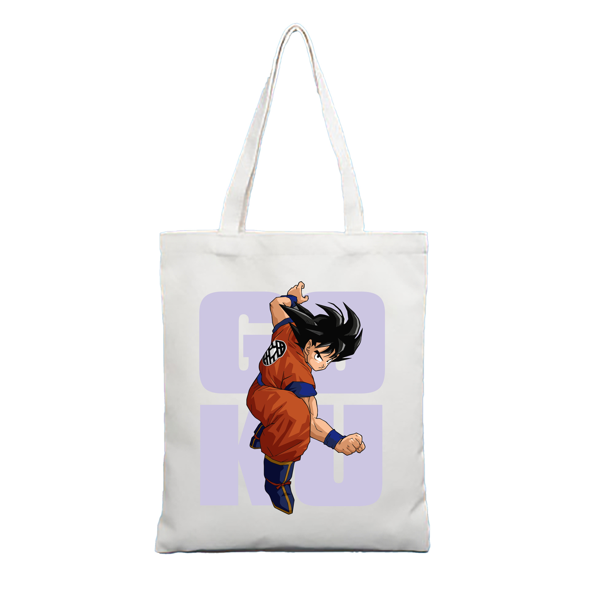 （画像用） ドラゴンボール 孫悟空（そん ごくう）Son Goku カカロット DRAGON BALL Kakarotto 縦型キャンバス生地手提げバッグ　トートバッグ