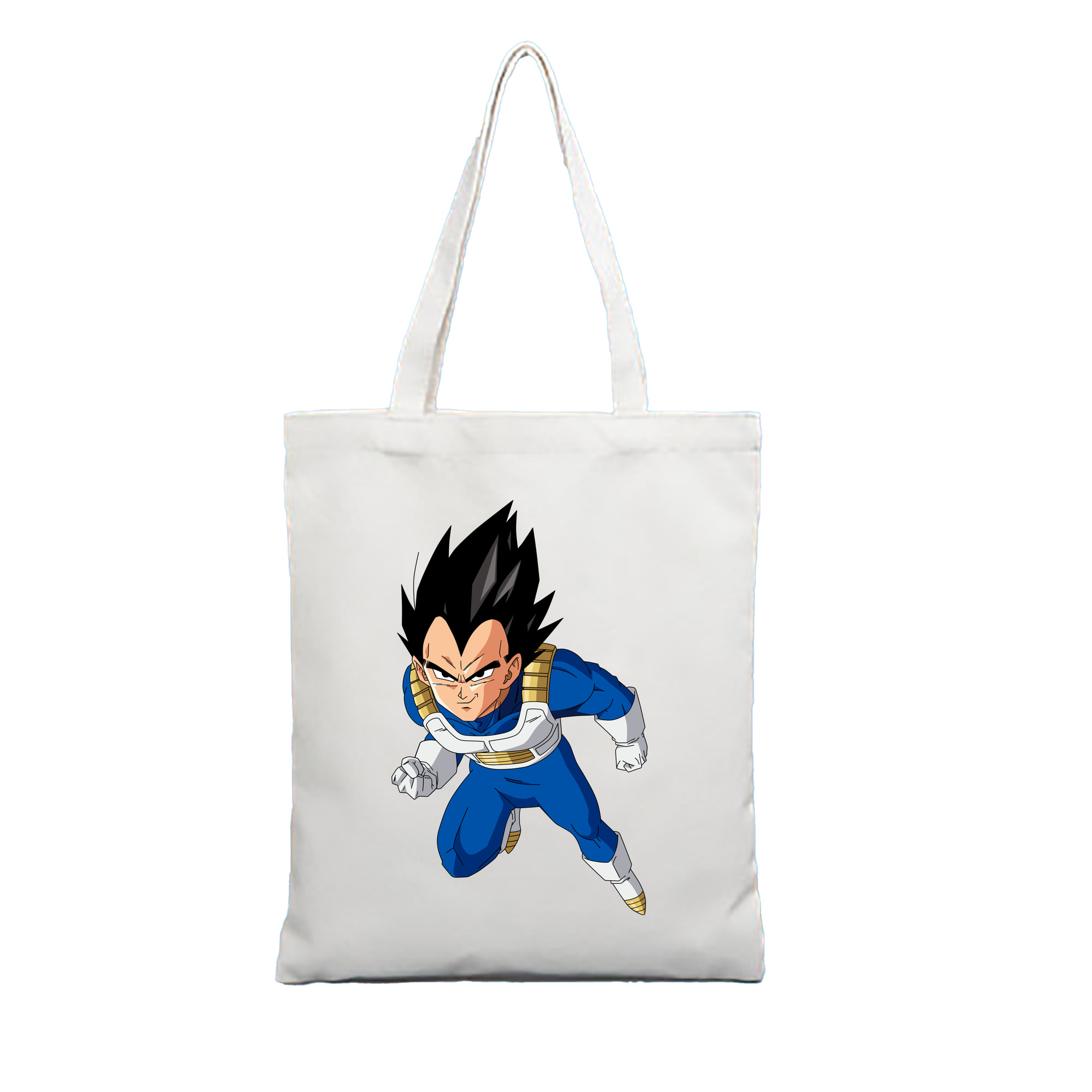 （画像用） ドラゴンボール ベジータ四世（Bejīta Yonsei）DRAGON BALL Vegeta IV 縦型キャンバス生地手提げバッグ　トートバッグ