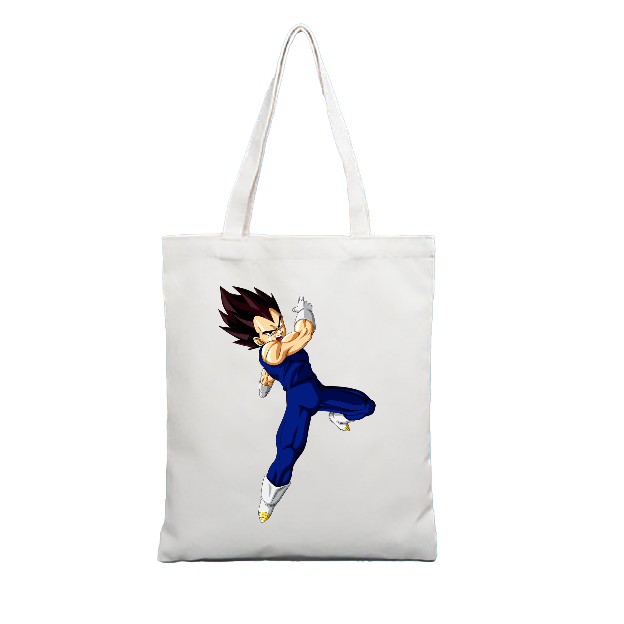 （画像用） ドラゴンボール ベジータ四世（Bejīta Yonsei）DRAGON BALL Vegeta IV 縦型キャンバス生地手提げバッグ　トートバッグ