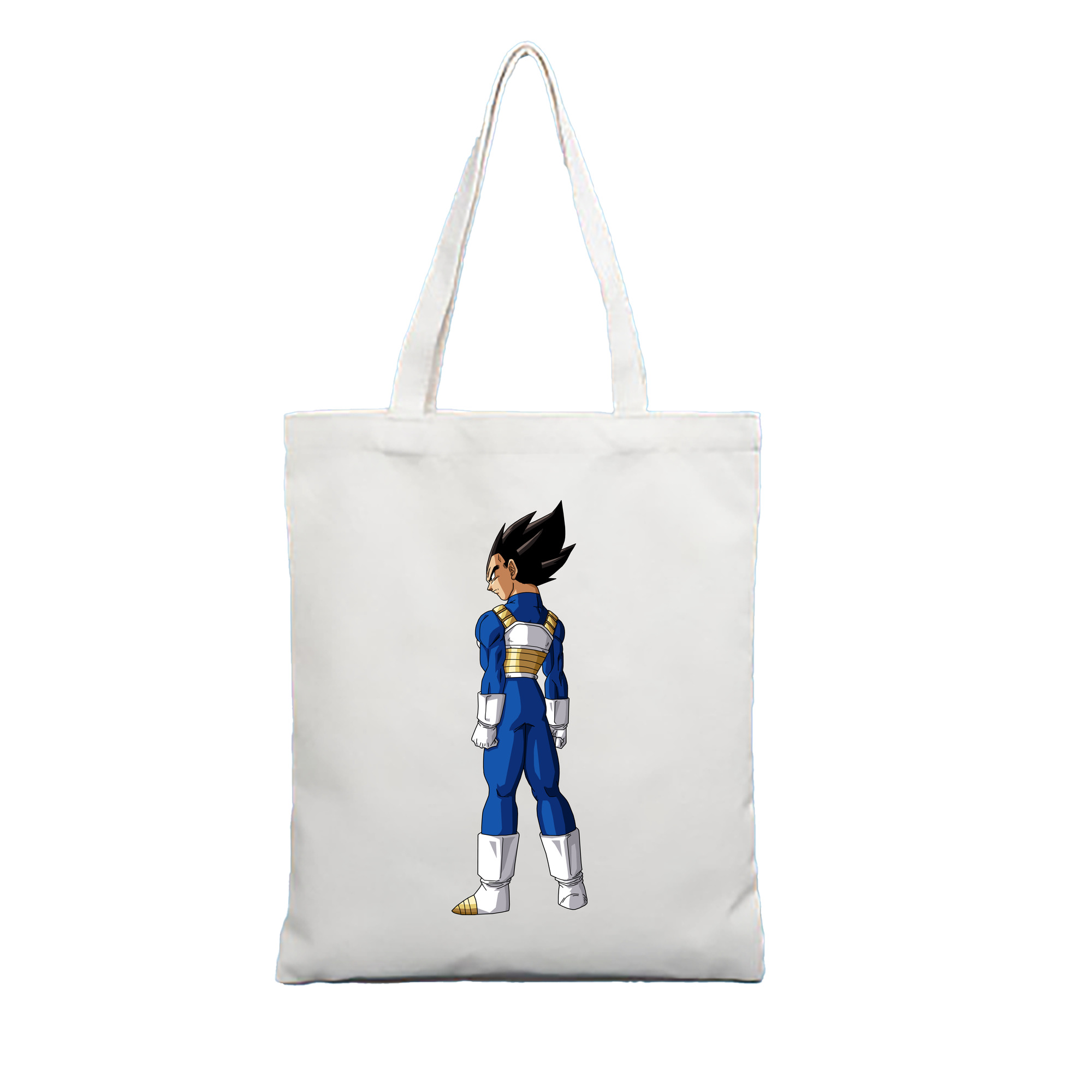 （画像用） ドラゴンボール ベジータ四世（Bejīta Yonsei）DRAGON BALL Vegeta IV 縦型キャンバス生地手提げバッグ　トートバッグ
