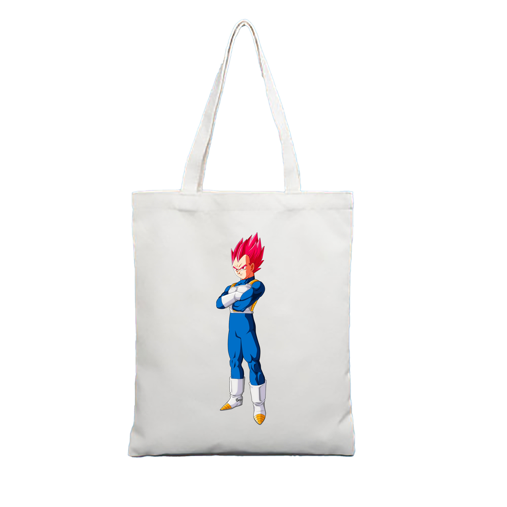 （画像用） ドラゴンボール ベジータ四世（Bejīta Yonsei）DRAGON BALL Vegeta IV 縦型キャンバス生地手提げバッグ　トートバッグ