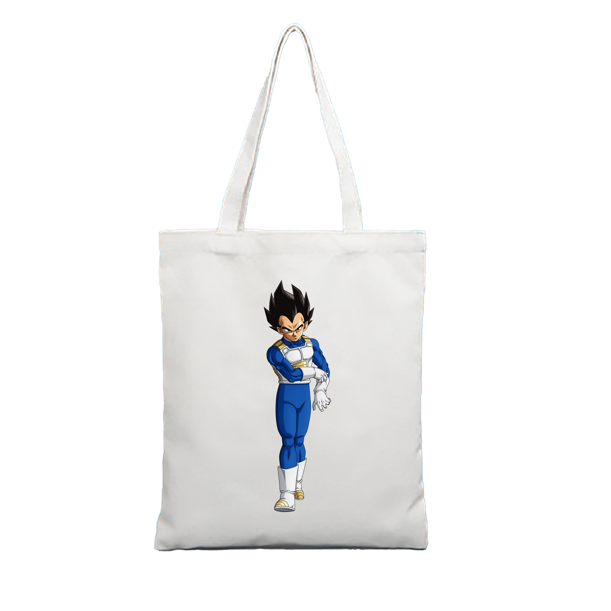 （画像用） ドラゴンボール ベジータ四世（Bejīta Yonsei）DRAGON BALL Vegeta IV 縦型キャンバス生地手提げバッグ　トートバッグ