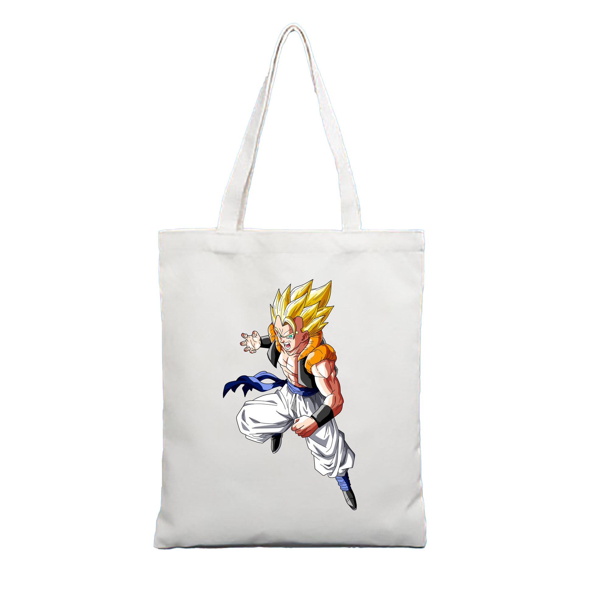 （画像用） ドラゴンボール ベジータ四世（Bejīta Yonsei）DRAGON BALL Vegeta IV 縦型キャンバス生地手提げバッグ　トートバッグ