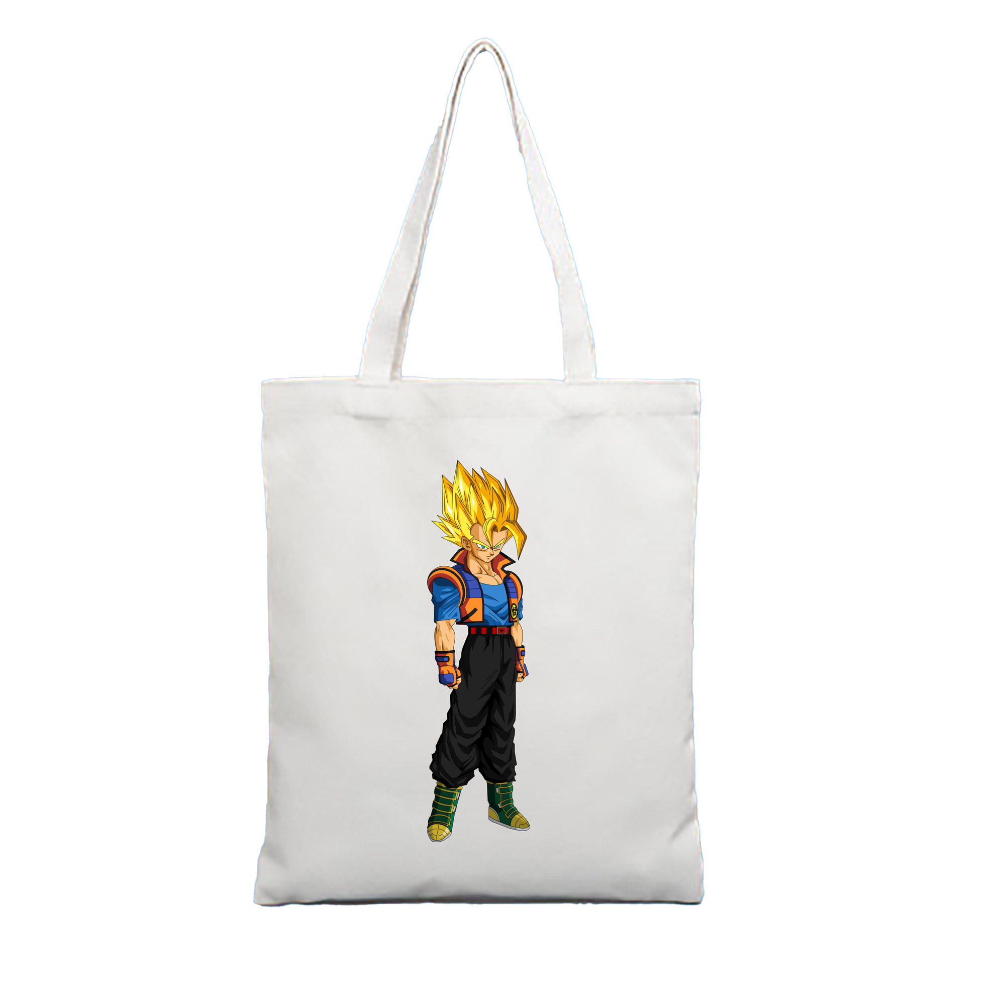 （画像用） ドラゴンボール ベジータ四世（Bejīta Yonsei）DRAGON BALL Vegeta IV 縦型キャンバス生地手提げバッグ　トートバッグ