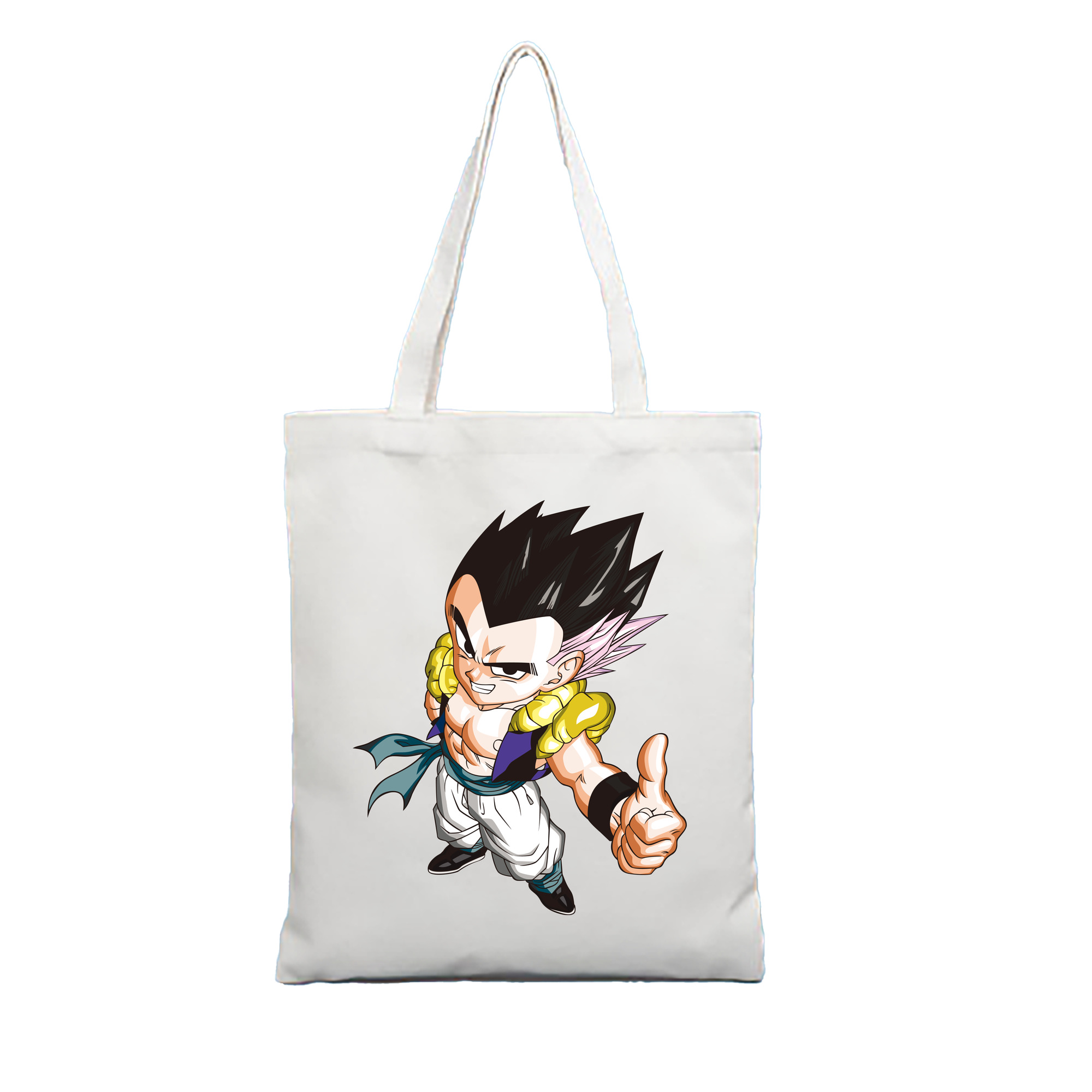（画像用） ドラゴンボール ベジータ四世（Bejīta Yonsei）DRAGON BALL Vegeta IV 縦型キャンバス生地手提げバッグ　トートバッグ