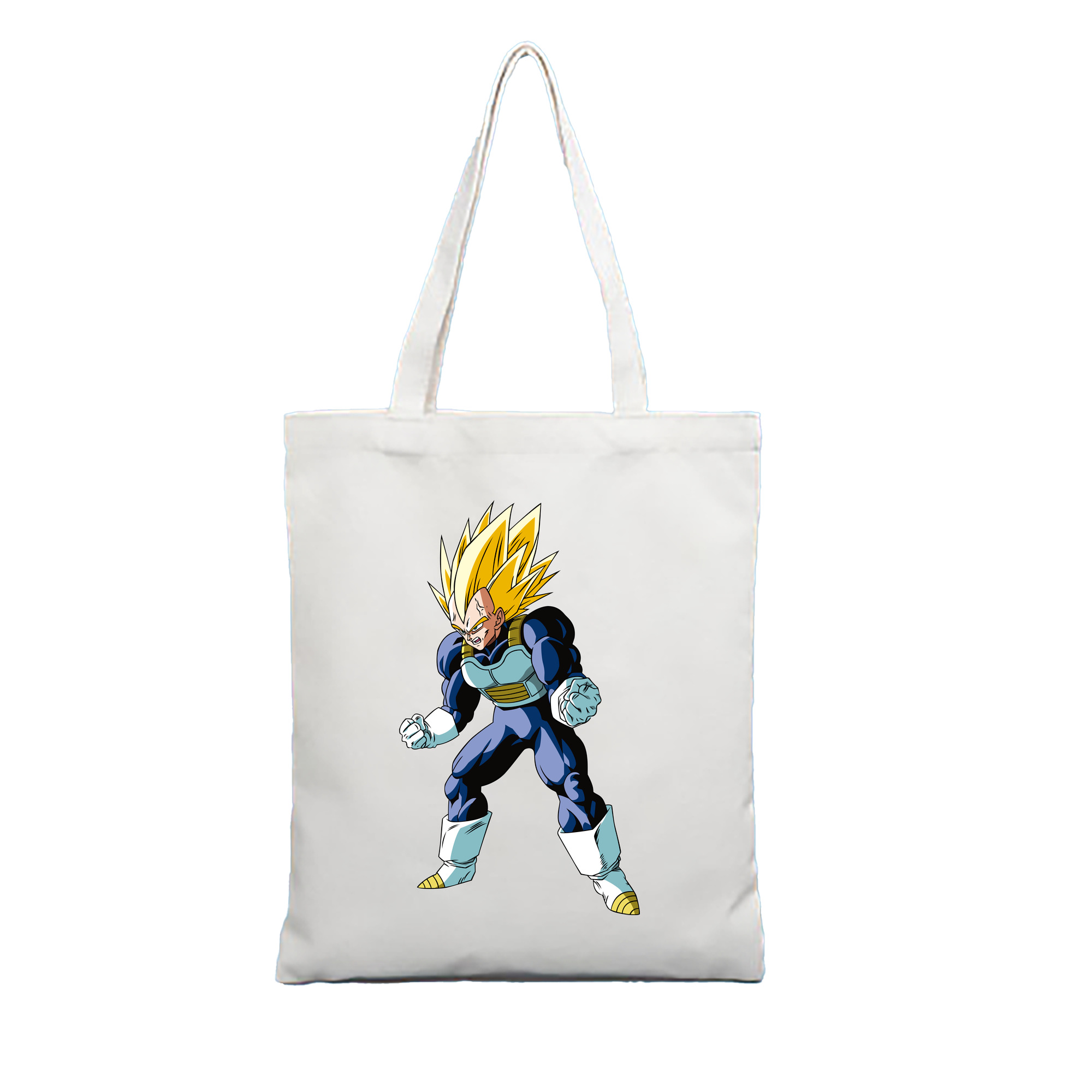 （画像用） ドラゴンボール ベジータ四世（Bejīta Yonsei）DRAGON BALL Vegeta IV 縦型キャンバス生地手提げバッグ　トートバッグ