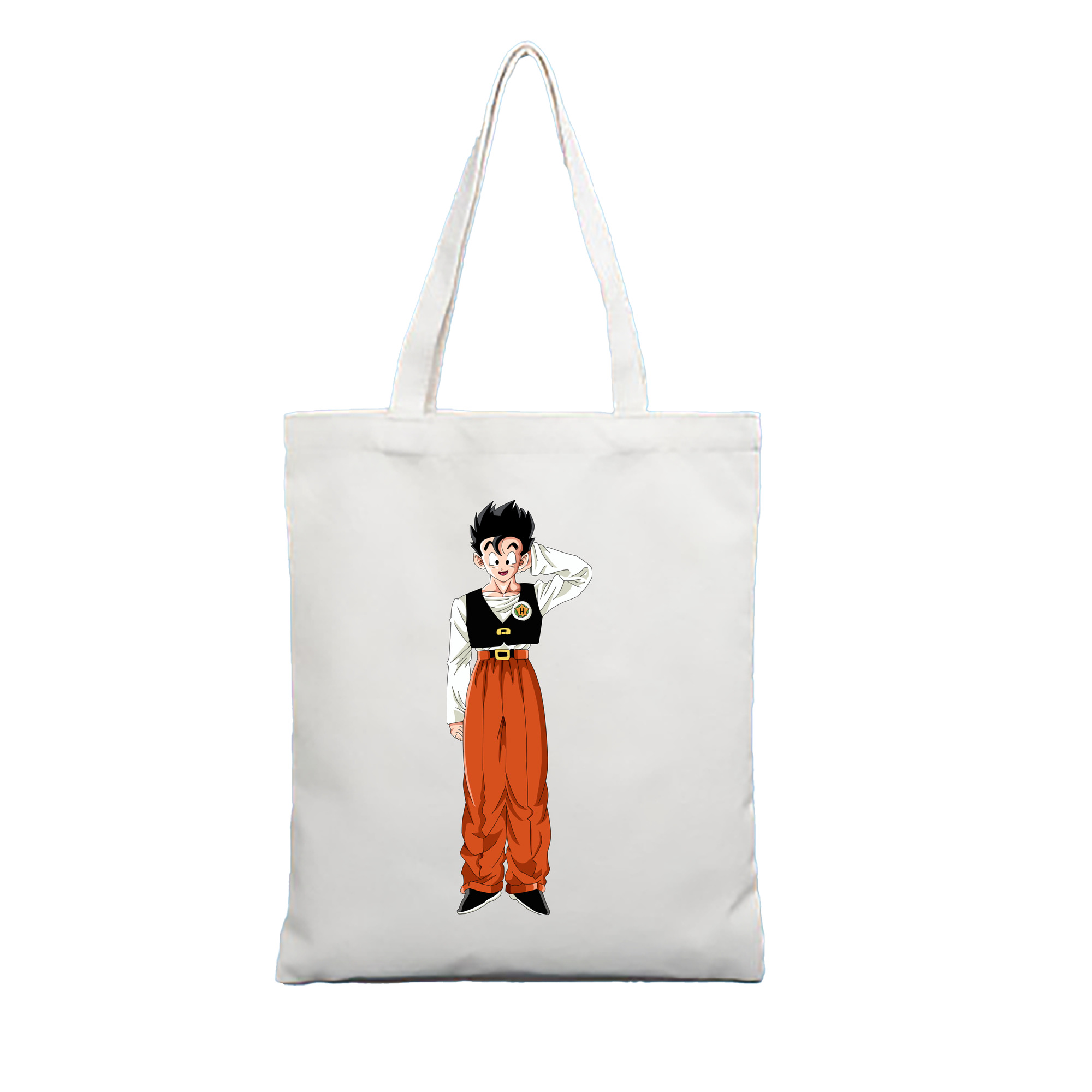 （画像用） ドラゴンボール 孫 悟飯（そんごはん）DRAGON BALL Son Gohan 縦型キャンバス生地手提げバッグ　トートバッグ
