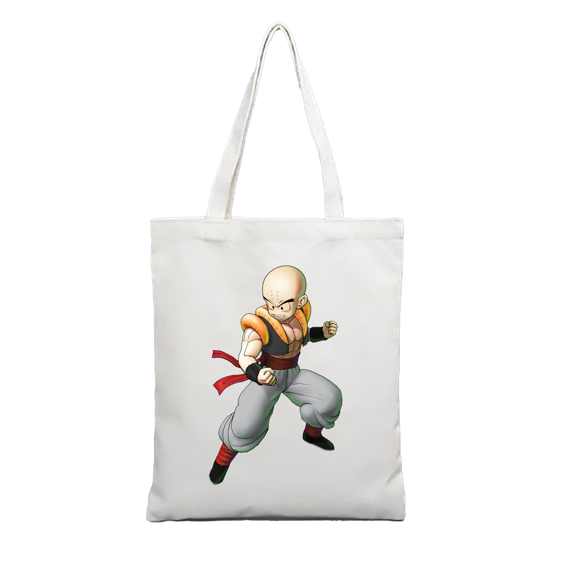 （画像用） ドラゴンボール クリリン DRAGON BALL krillin 縦型キャンバス生地手提げバッグ　トートバッグ