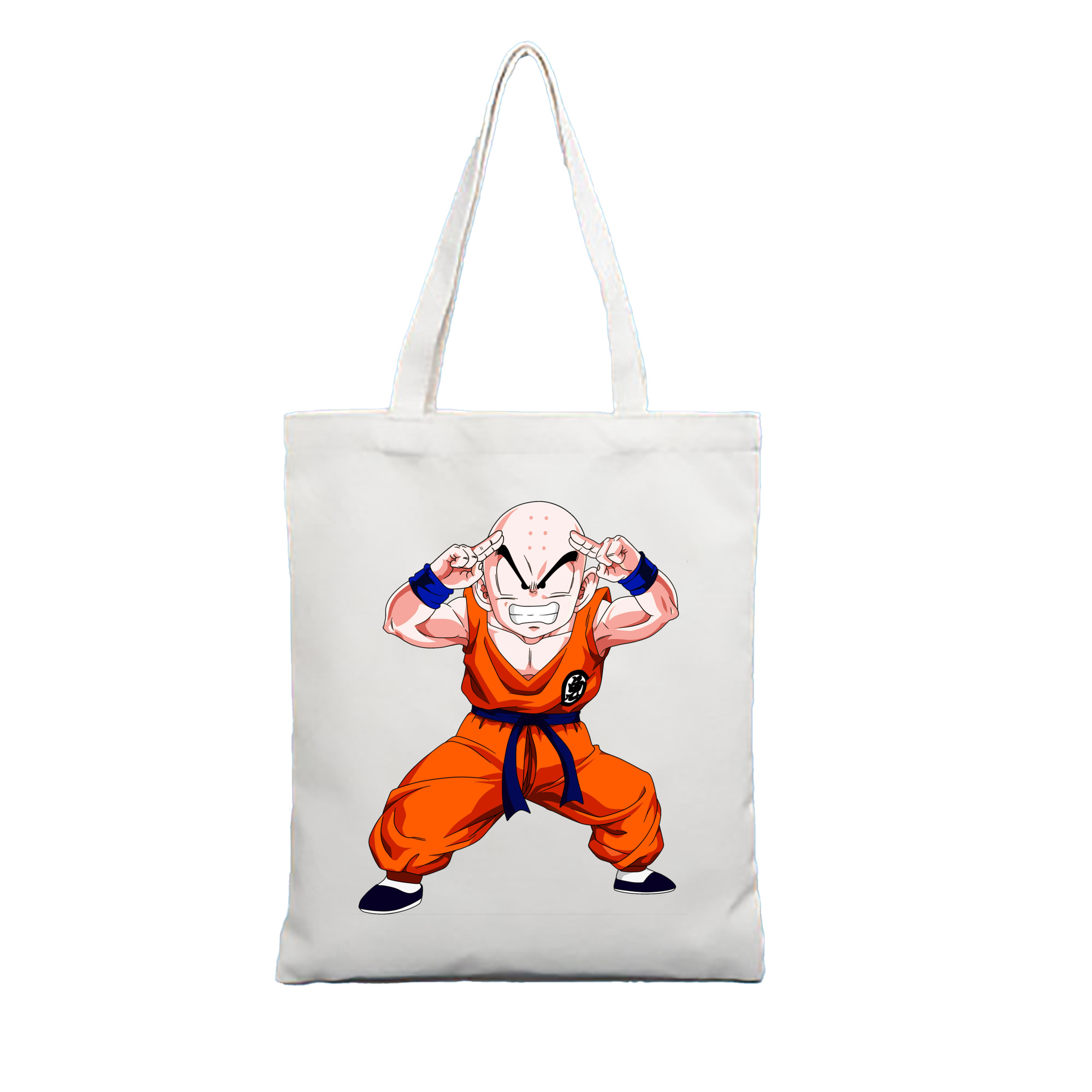 （画像用） ドラゴンボール クリリン DRAGON BALL krillin 縦型キャンバス生地手提げバッグ　トートバッグ