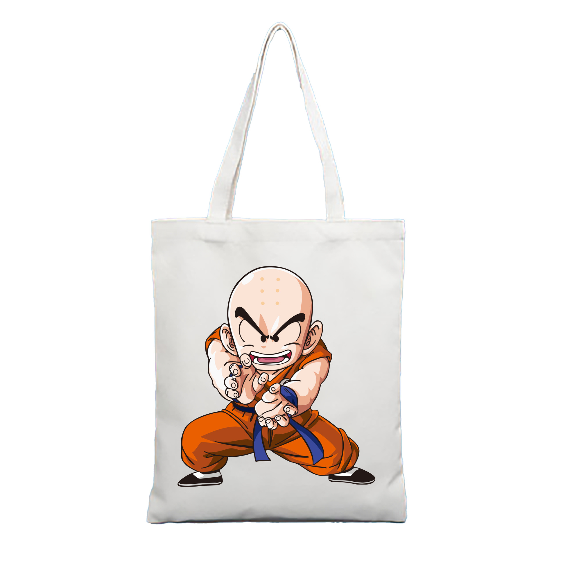 （画像用） ドラゴンボール クリリン DRAGON BALL krillin 縦型キャンバス生地手提げバッグ　トートバッグ