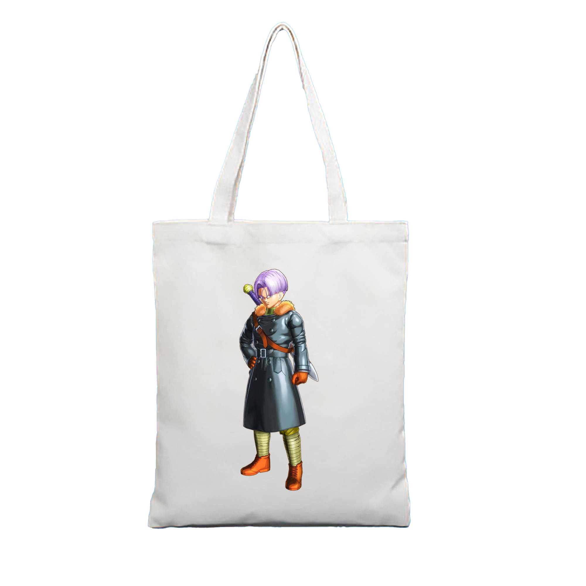 （画像用） ドラゴンボール トランクス（Torankusu）DRAGON BALL Trunks 縦型キャンバス生地手提げバッグ　トートバッグ