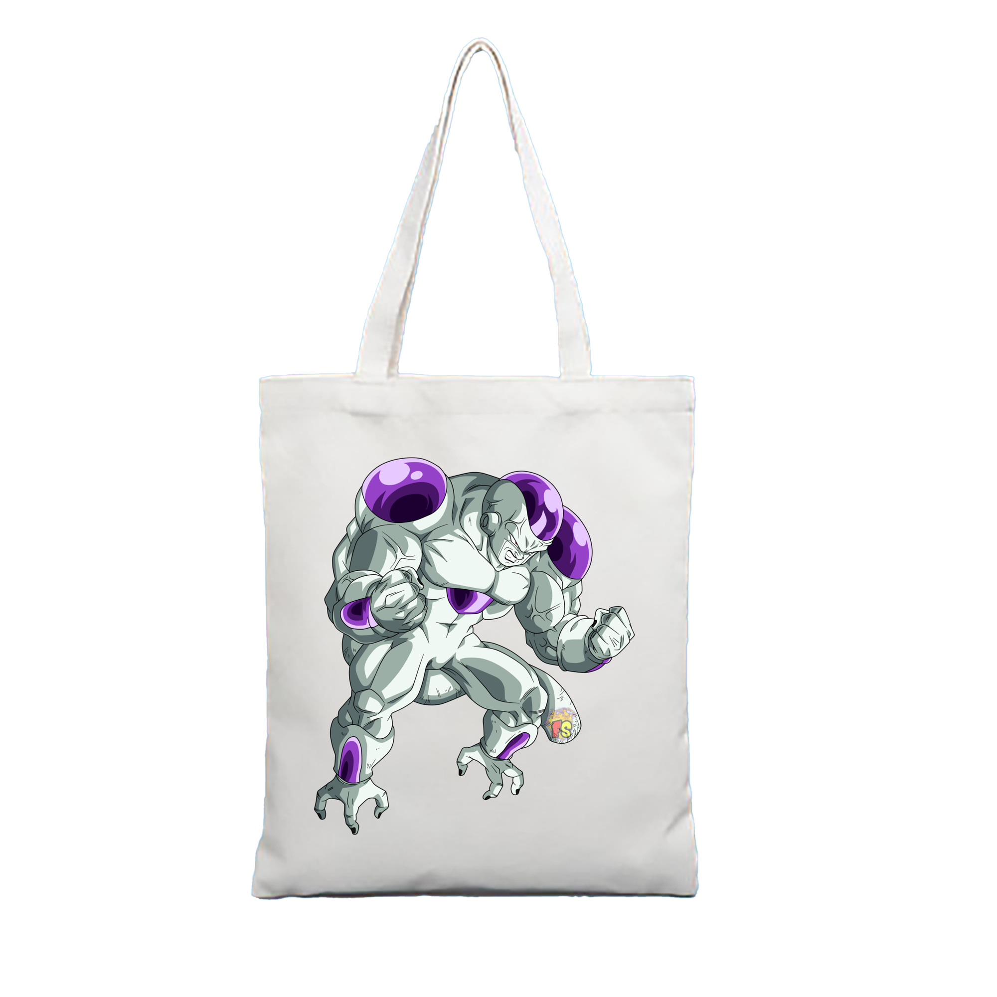 （画像用） ドラゴンボール フリーザ DRAGON BALL Frieza 縦型キャンバス生地手提げバッグ　トートバッグ