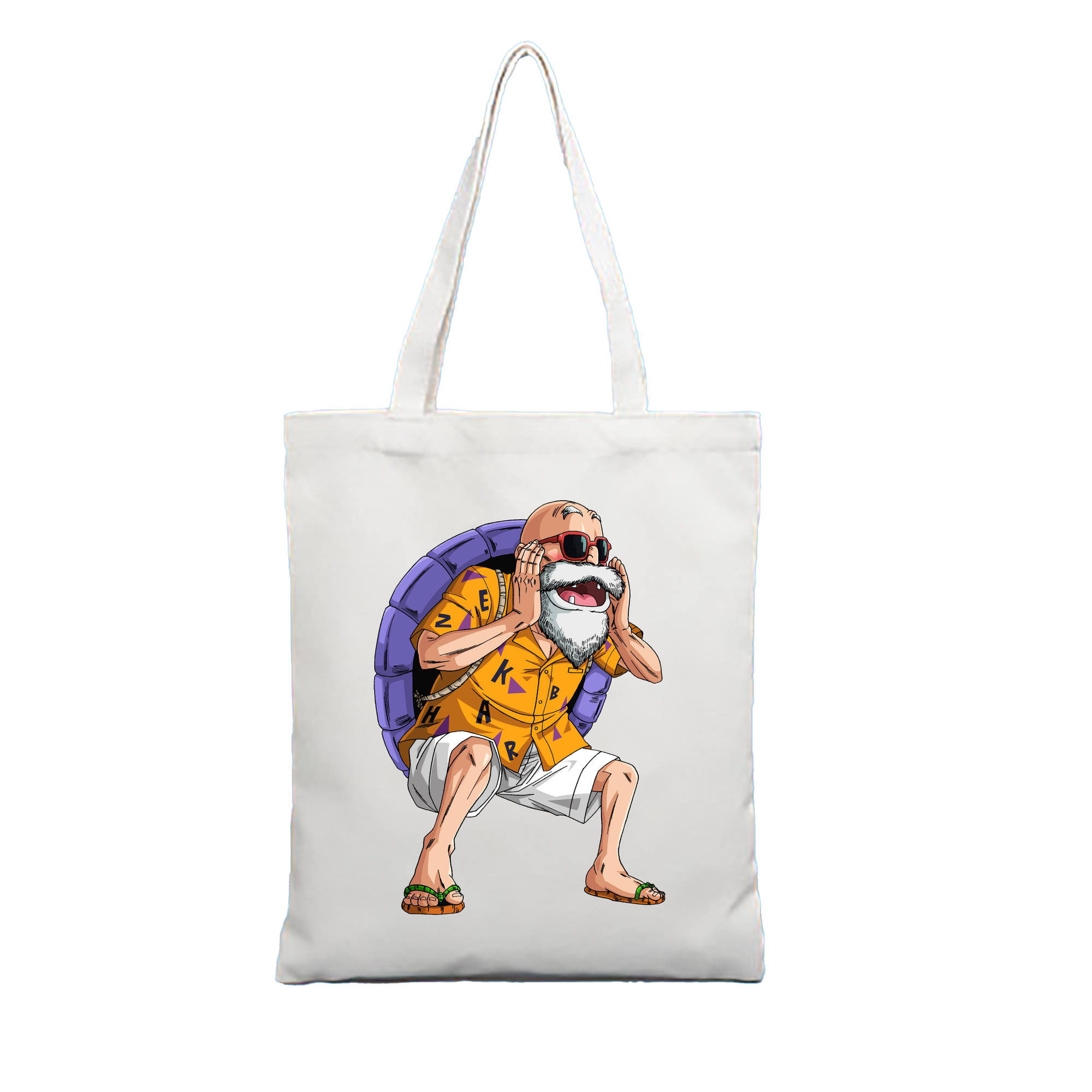 （画像用） ドラゴンボール 亀仙人（かめせんにん） DRAGON BALL Master Roshi Kame Sennin 縦型キャンバス生地手提げバッグ　トートバッグ