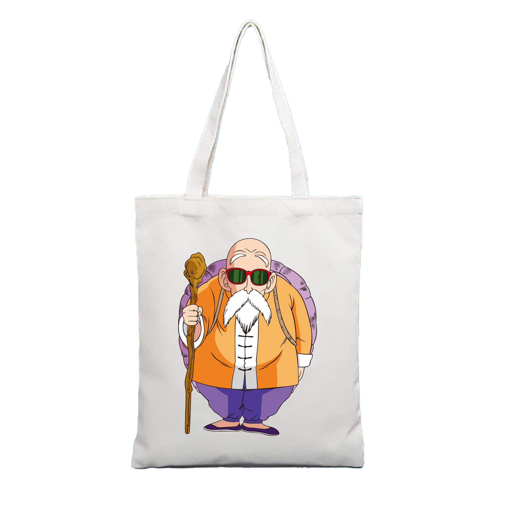 （画像用） ドラゴンボール 亀仙人（かめせんにん） DRAGON BALL Master Roshi Kame Sennin 縦型キャンバス生地手提げバッグ　トートバッグ