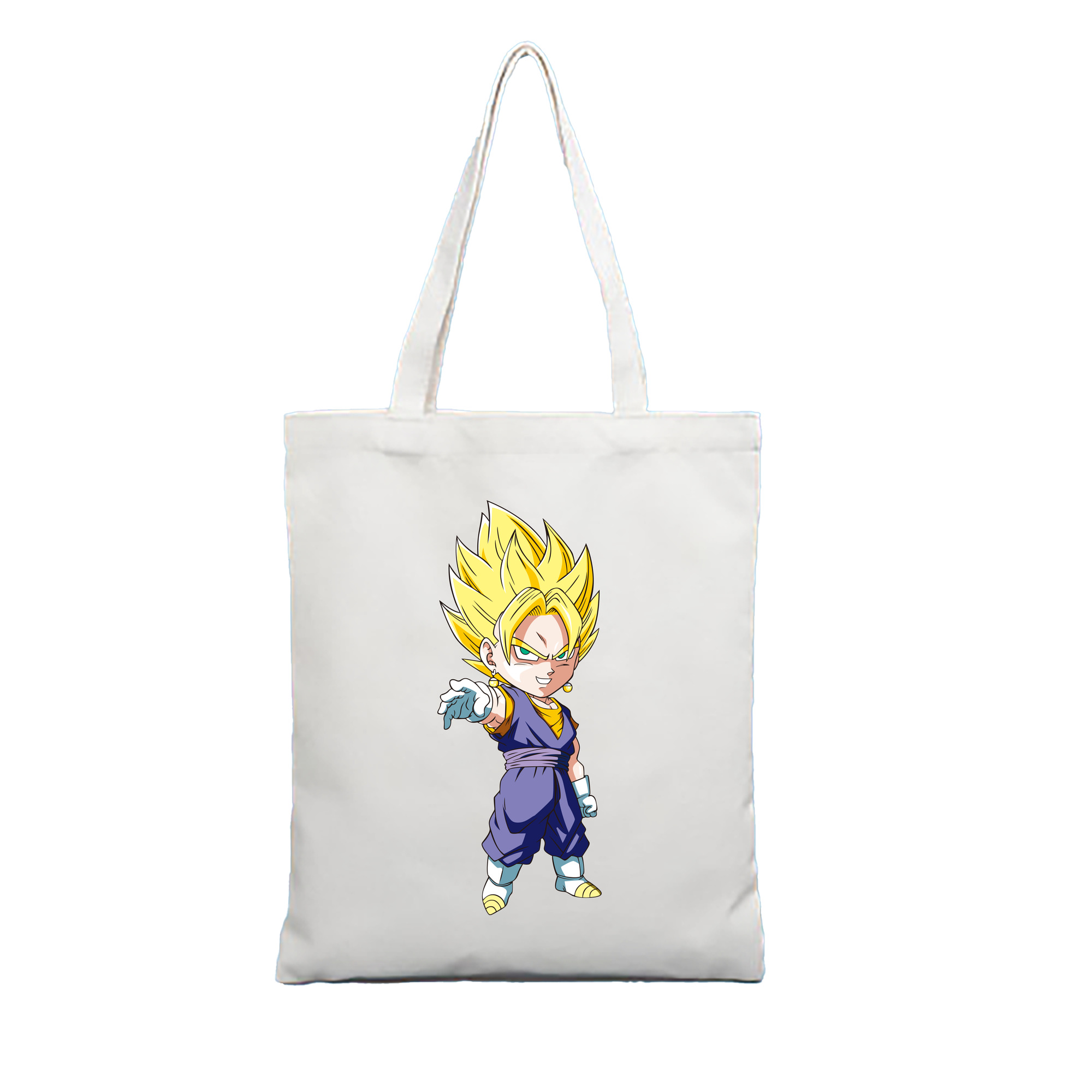 （画像用） ドラゴンボール ベジット DRAGON BALL Vegetto 縦型キャンバス生地手提げバッグ　トートバッグ