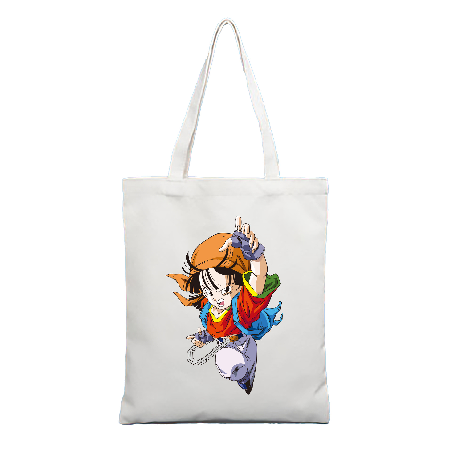 （画像用） ドラゴンボール パン DRAGON BALL Pan 縦型キャンバス生地手提げバッグ　トートバッグ