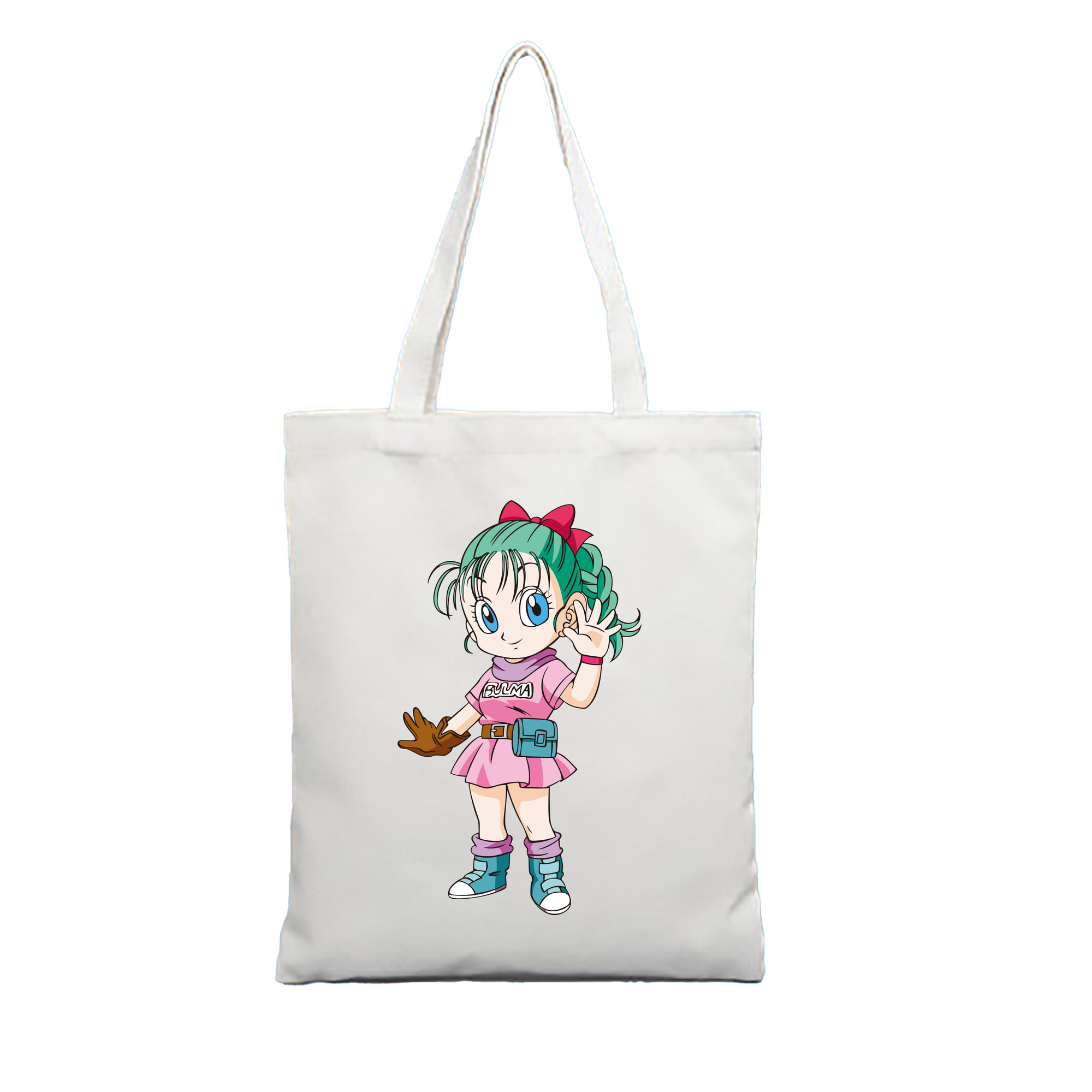（画像用） ドラゴンボール ブルマ DRAGON BALL Bulma 縦型キャンバス生地手提げバッグ　トートバッグ