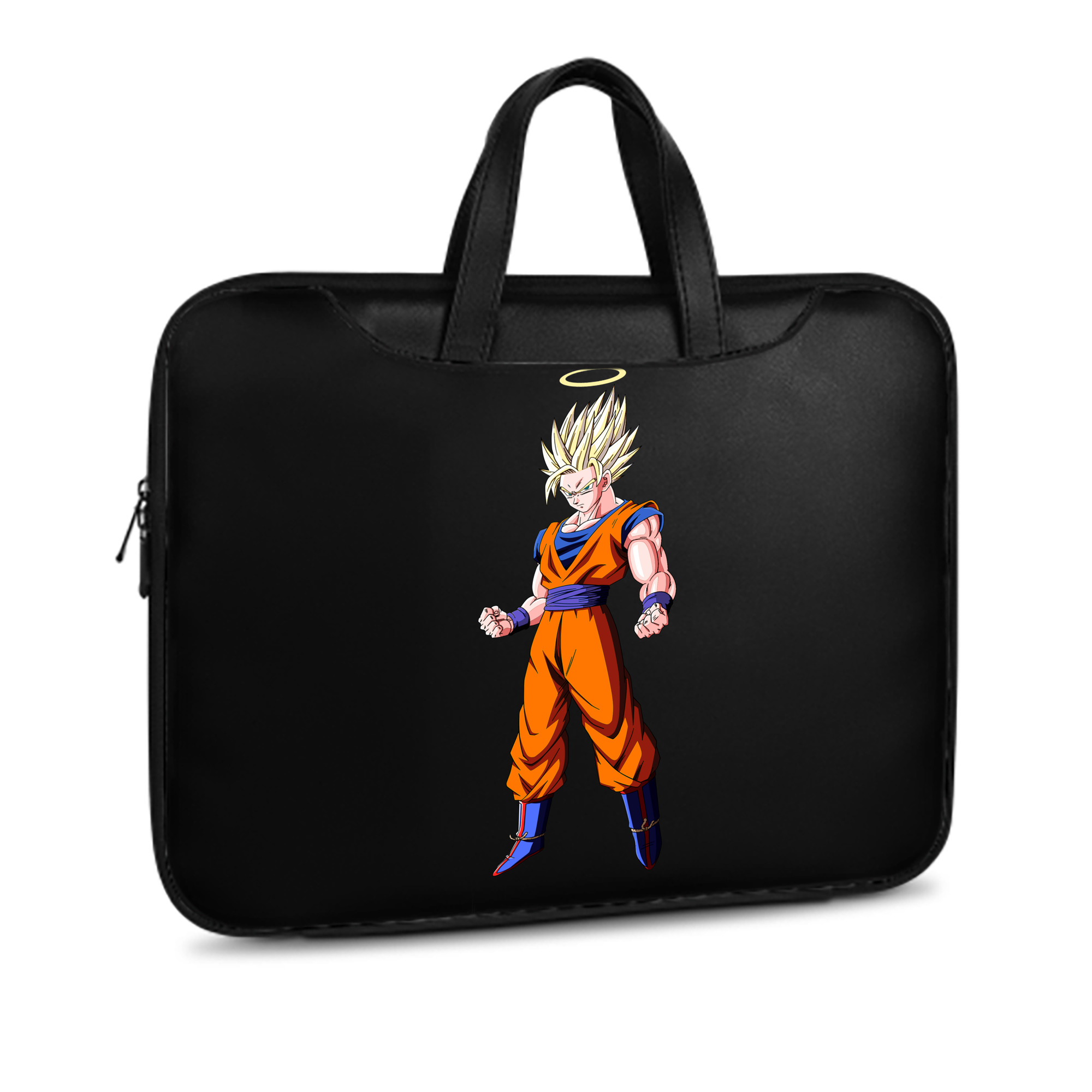 （画像用） ドラゴンボール 孫悟空（そん ごくう）Son Goku カカロット DRAGON BALL Kakarotto レザーラップトップバッグ　ノートパソコンケース