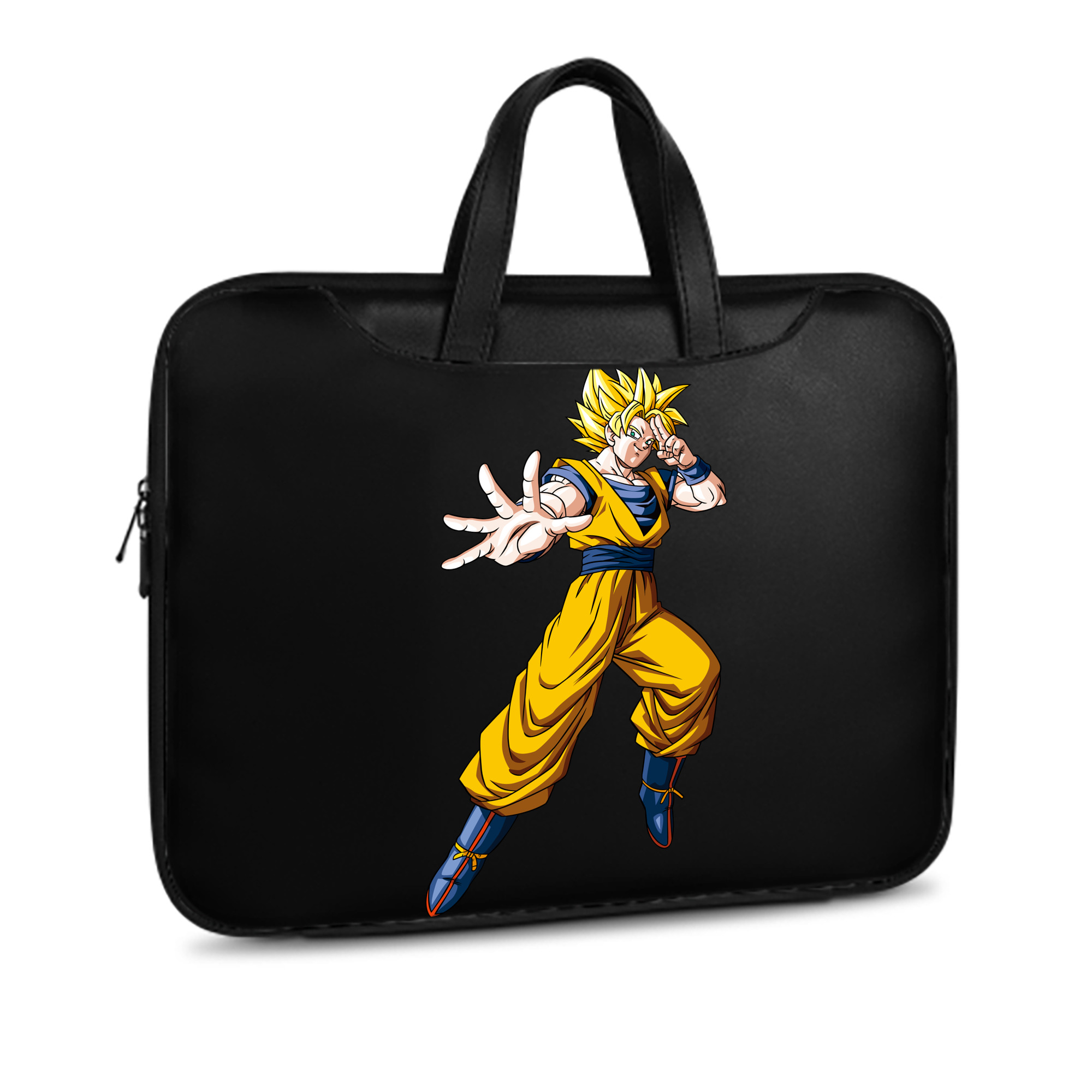 （画像用） ドラゴンボール 孫悟空（そん ごくう）Son Goku カカロット DRAGON BALL Kakarotto レザーラップトップバッグ　ノートパソコンケース