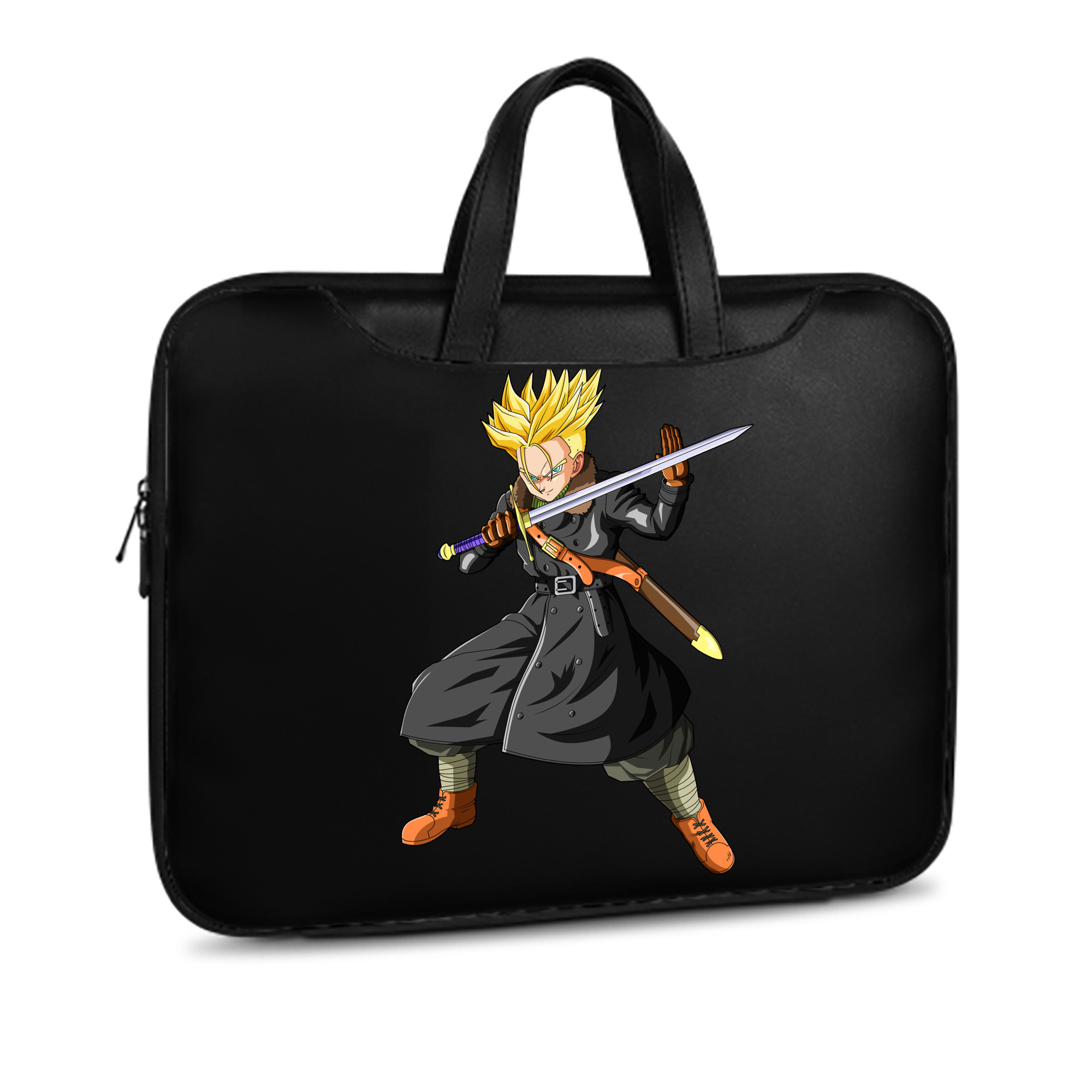 （画像用） ドラゴンボール トランクス（Torankusu）DRAGON BALL Trunks レザーラップトップバッグ　ノートパソコンケース