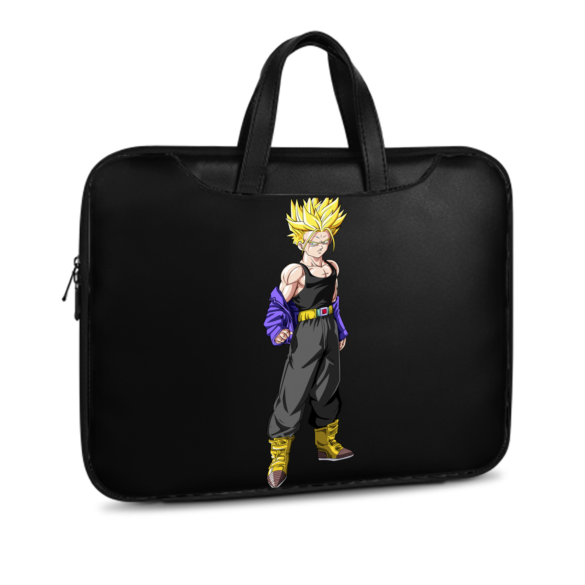 （画像用） ドラゴンボール トランクス（Torankusu）DRAGON BALL Trunks レザーラップトップバッグ　ノートパソコンケース