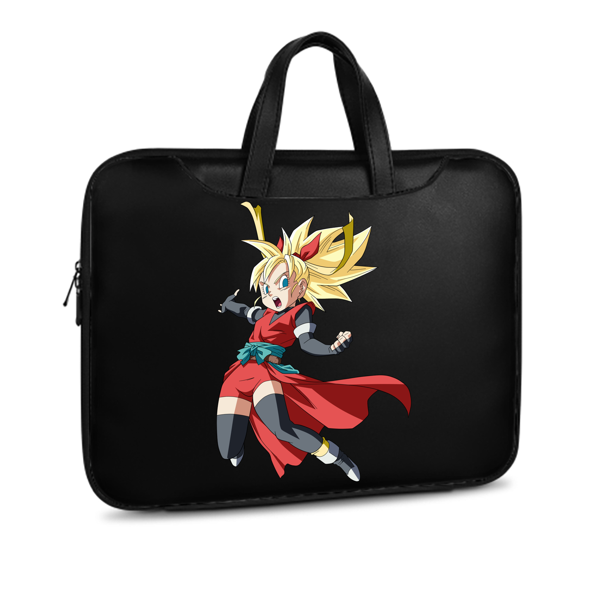 （画像用） ドラゴンボール カリフラ DRAGON BALL Caulifla レザーラップトップバッグ　ノートパソコンケース
