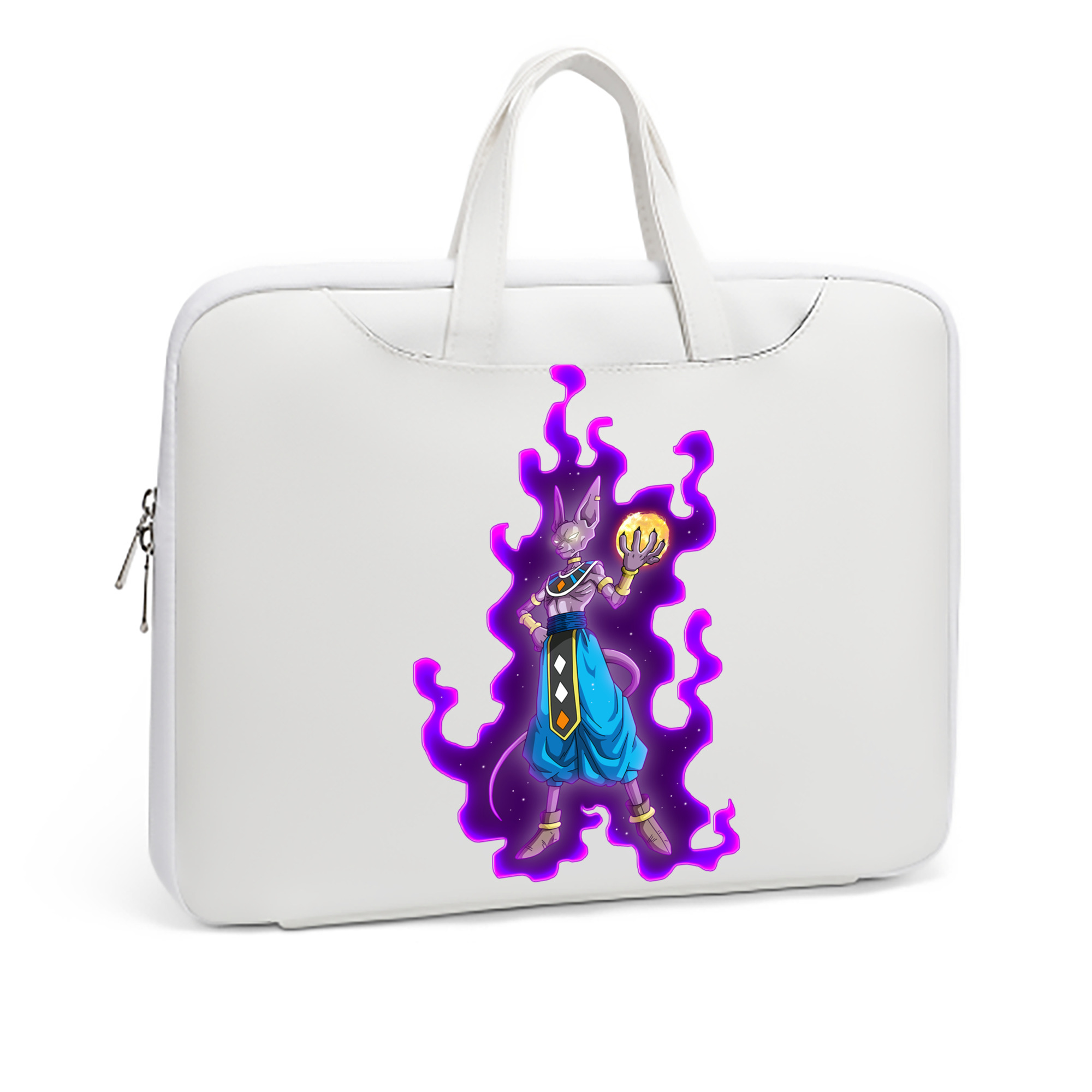 （画像用） ドラゴンボール ビルス 破壊神ビルス DRAGON BALL Beerus Birusu レザーラップトップバッグ　ノートパソコンケース