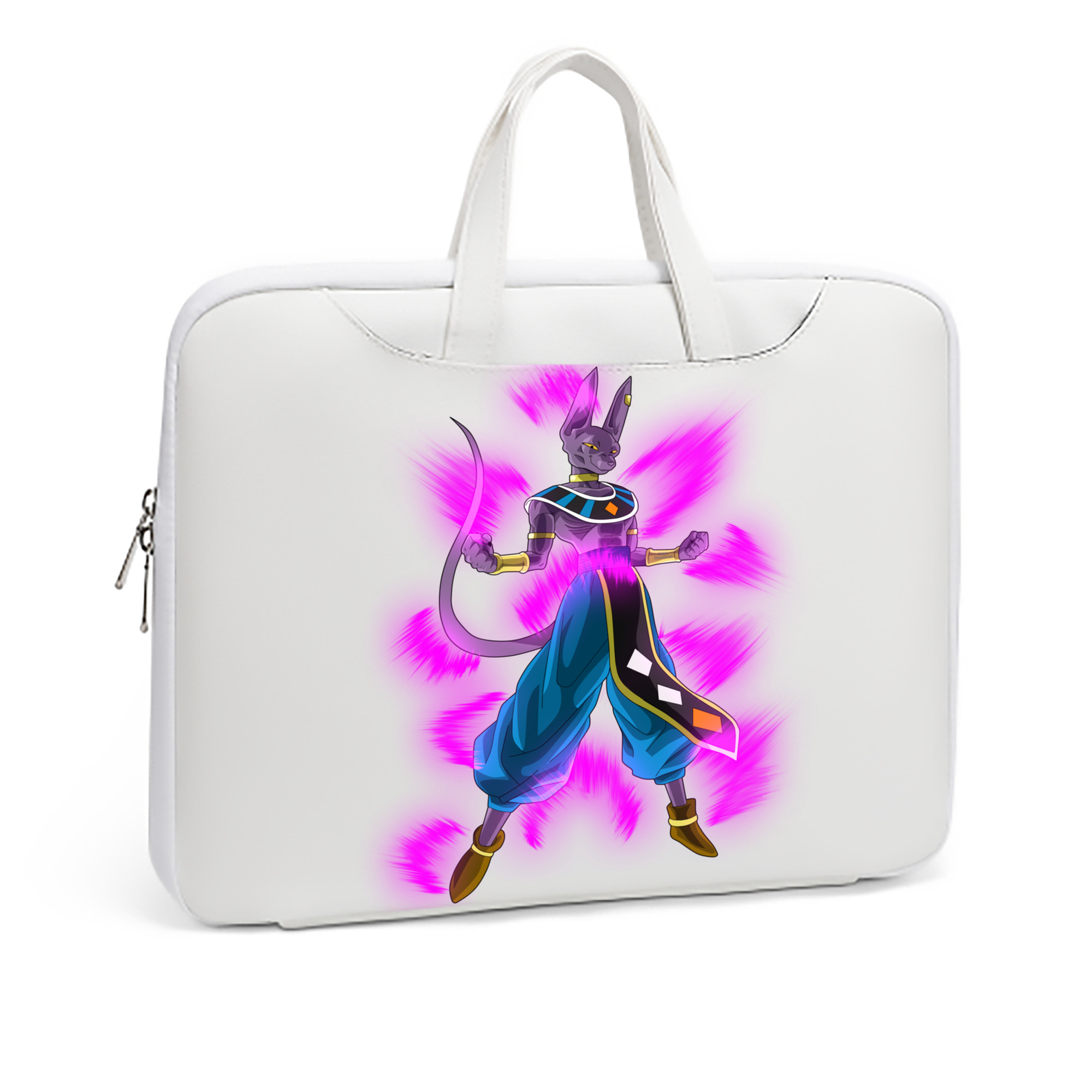 （画像用） ドラゴンボール ビルス 破壊神ビルス DRAGON BALL Beerus Birusu レザーラップトップバッグ　ノートパソコンケース