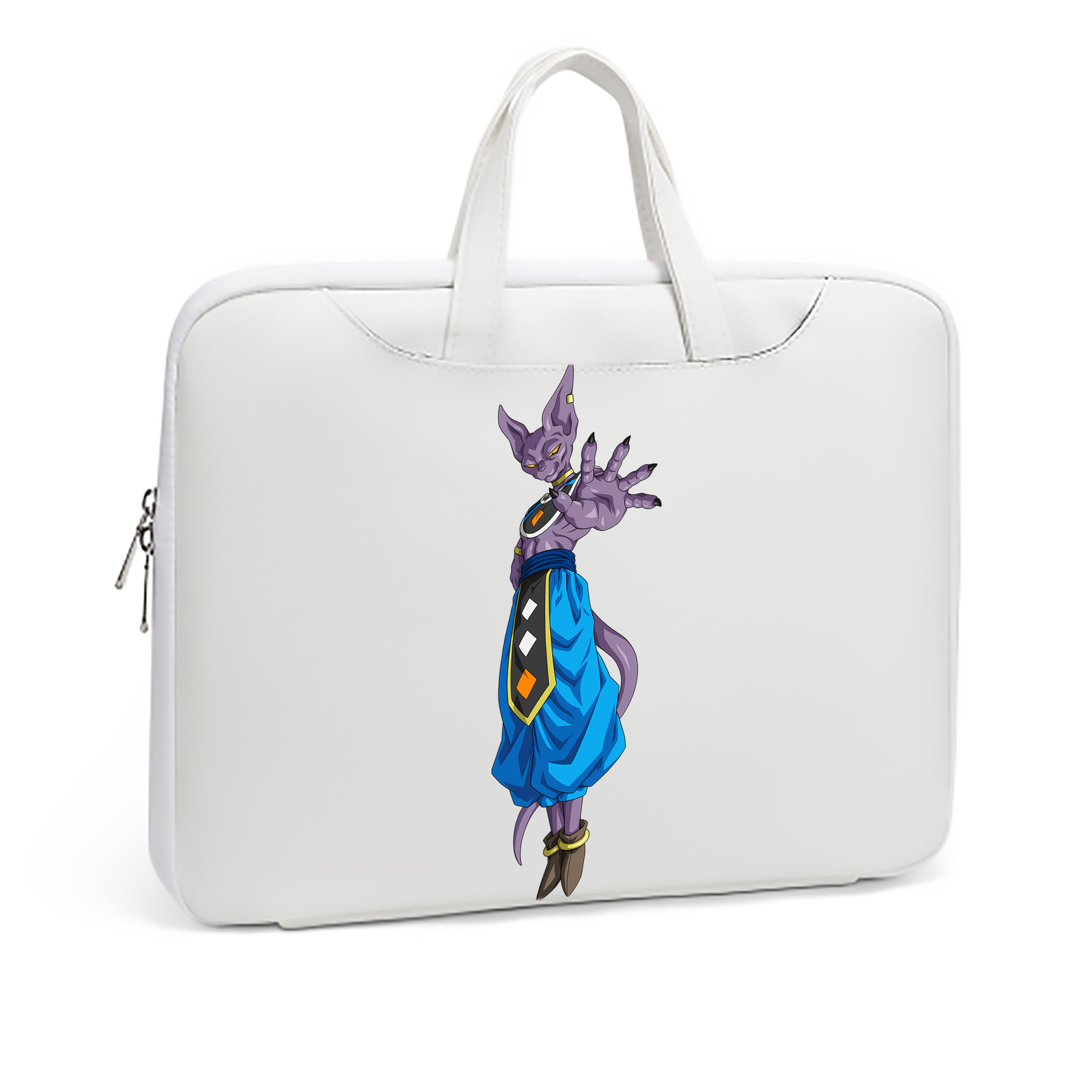 （画像用） ドラゴンボール ビルス 破壊神ビルス DRAGON BALL Beerus Birusu レザーラップトップバッグ　ノートパソコンケース