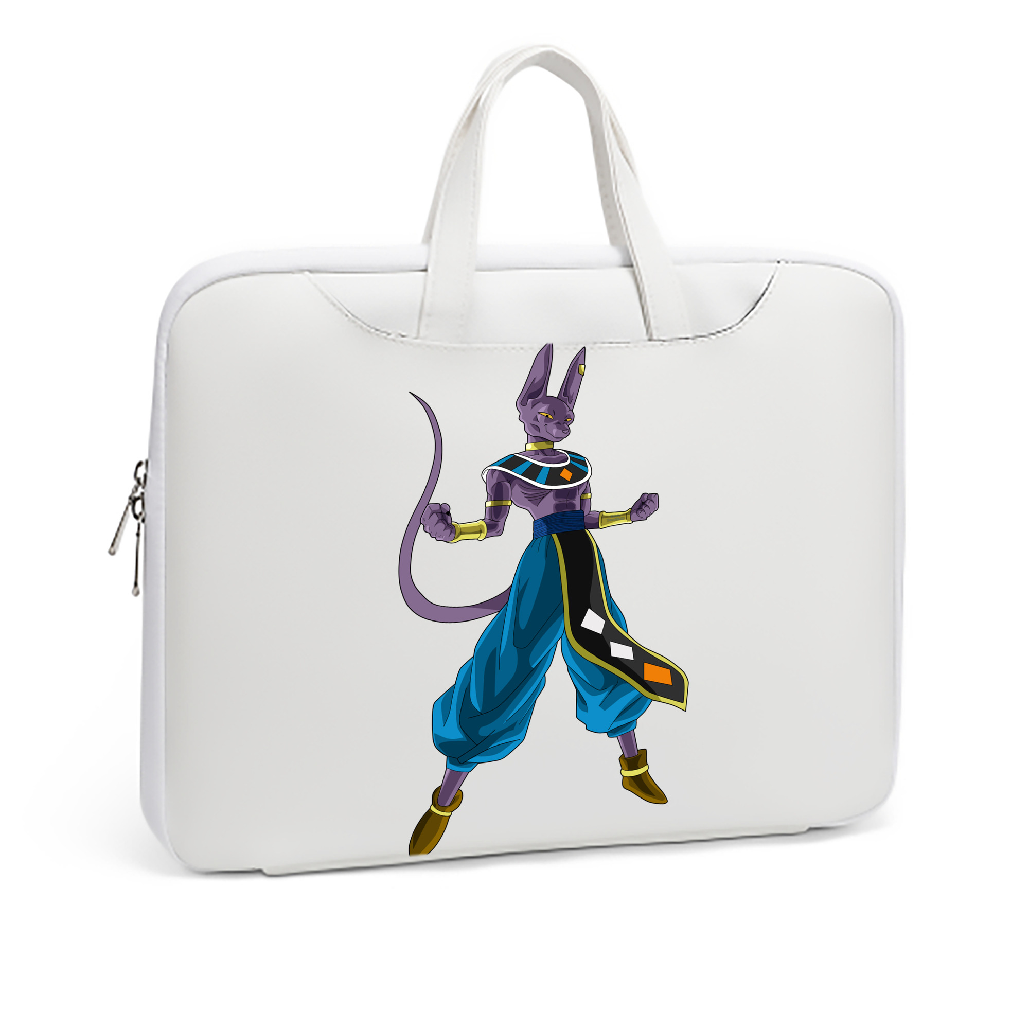 （画像用） ドラゴンボール ビルス 破壊神ビルス DRAGON BALL Beerus Birusu レザーラップトップバッグ　ノートパソコンケース