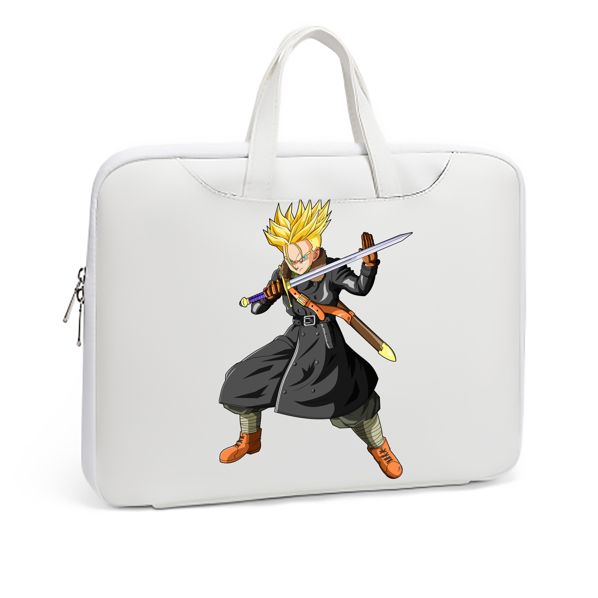 （画像用） ドラゴンボール トランクス（Torankusu）DRAGON BALL Trunks レザーラップトップバッグ　ノートパソコンケース