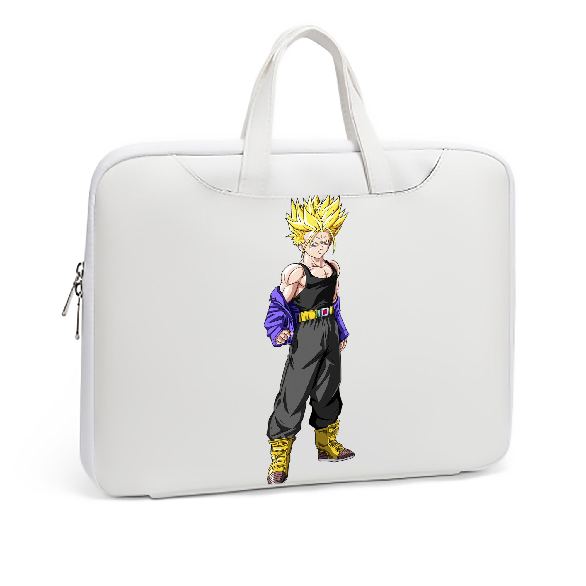 （画像用） ドラゴンボール トランクス（Torankusu）DRAGON BALL Trunks レザーラップトップバッグ　ノートパソコンケース