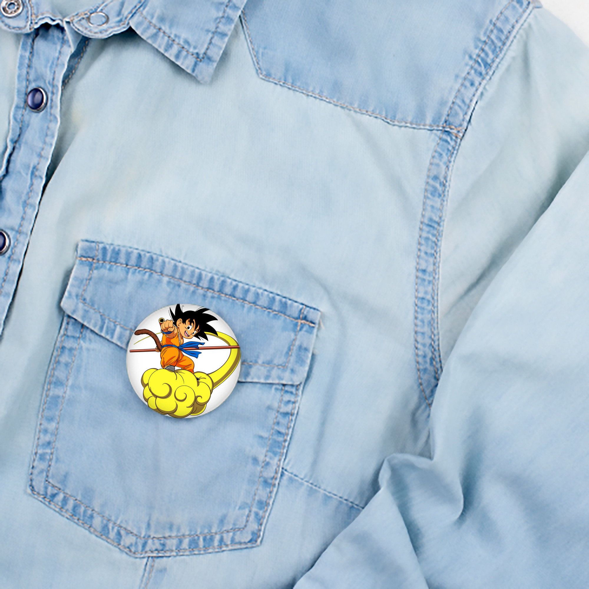 ドラゴンボール 孫悟空（そん ごくう）Son Goku カカロット DRAGON BALL Kakarotto 6cm 缶バッジ 複数セット