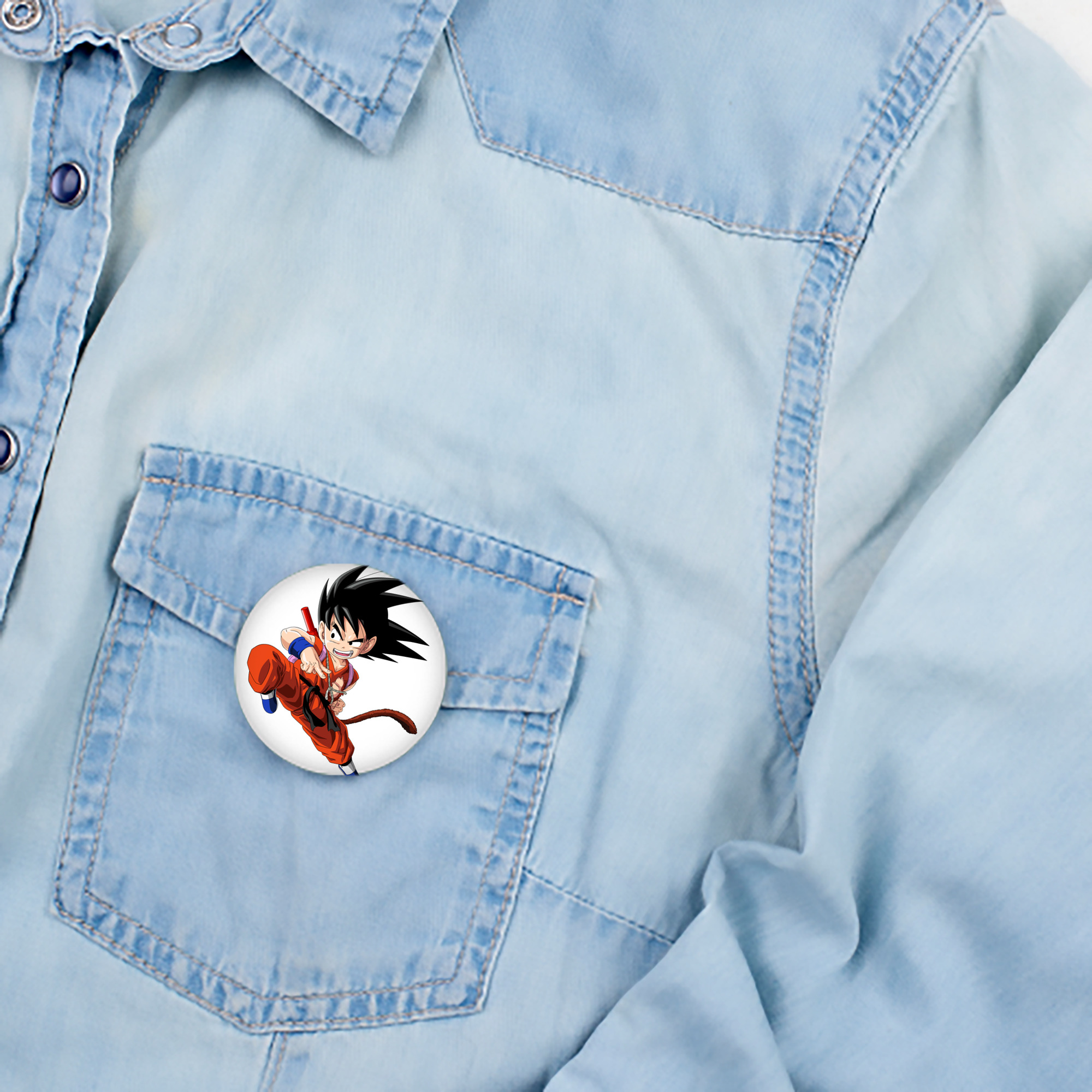 ドラゴンボール 孫悟空（そん ごくう）Son Goku カカロット DRAGON BALL Kakarotto 6cm 缶バッジ 複数セット