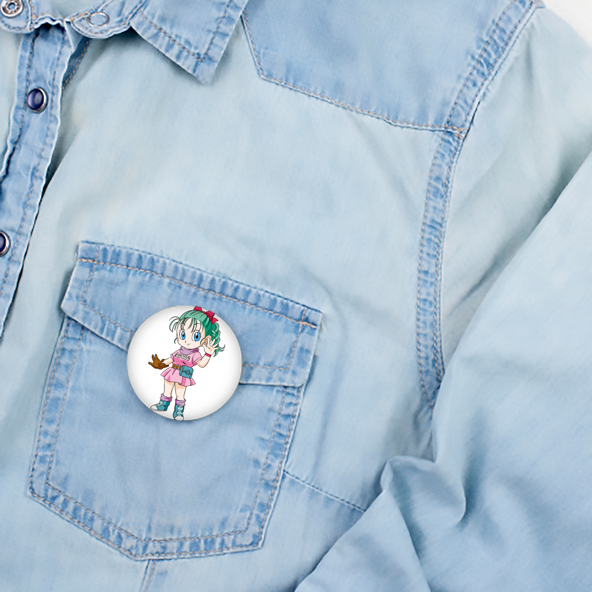 ドラゴンボール ブルマ DRAGON BALL Bulma 6cm 缶バッジ 複数セット