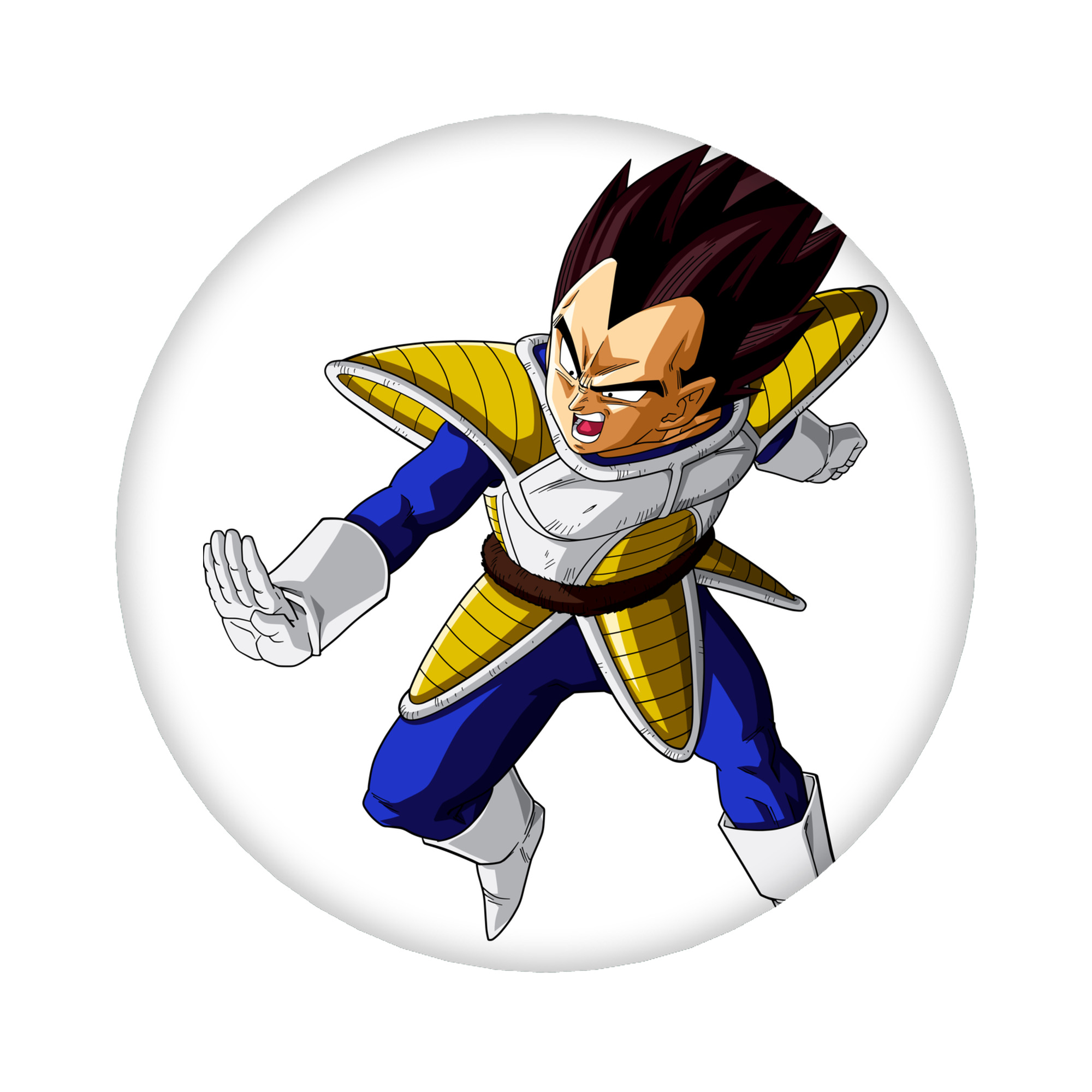 （画像用） ドラゴンボール ベジータ四世（Bejīta Yonsei）DRAGON BALL Vegeta IV 6cm 缶バッジ 複数セット